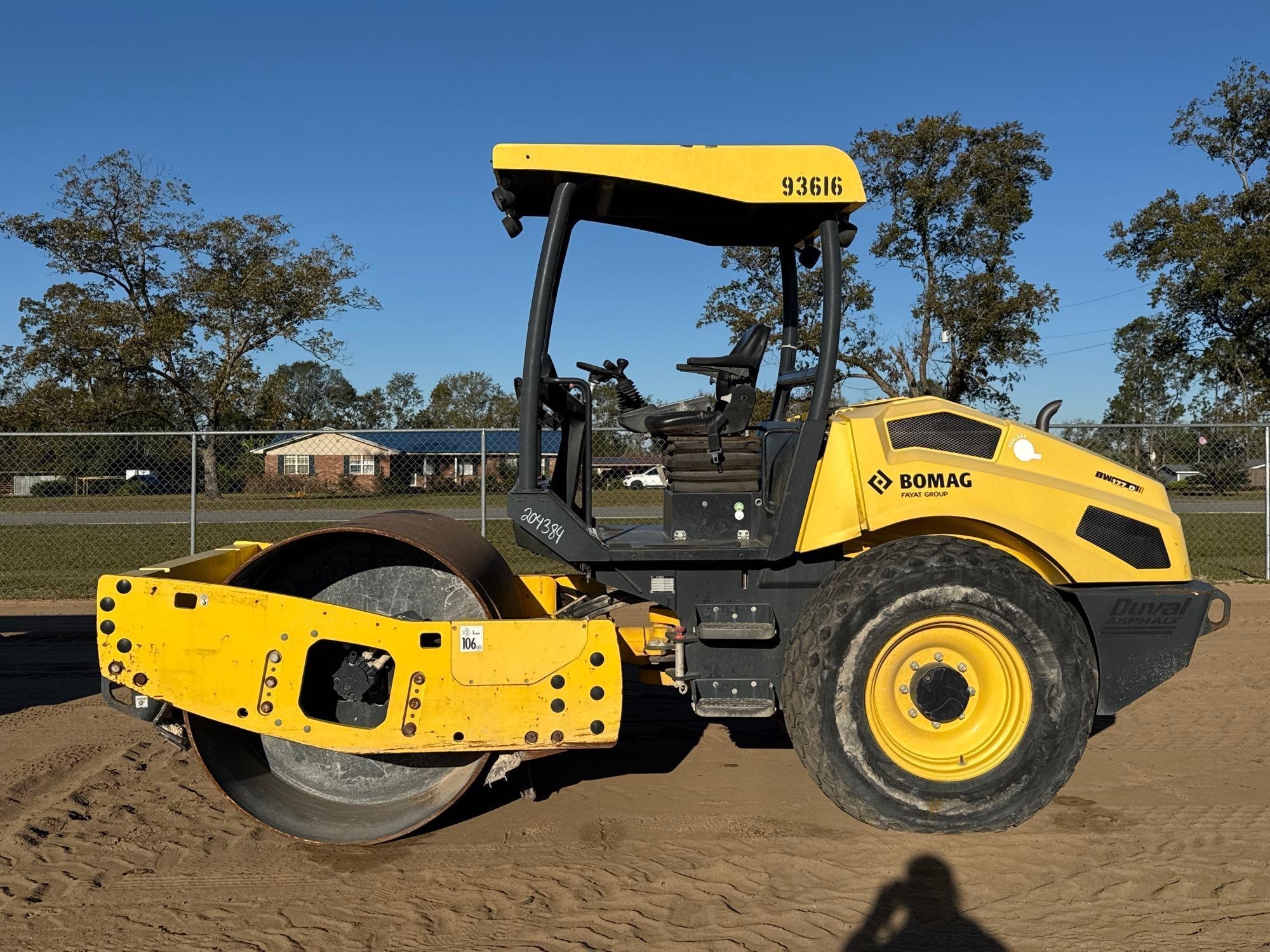2016 BOMAG BW 177D5 SMOOTH DRUM ROLLER (A52707)