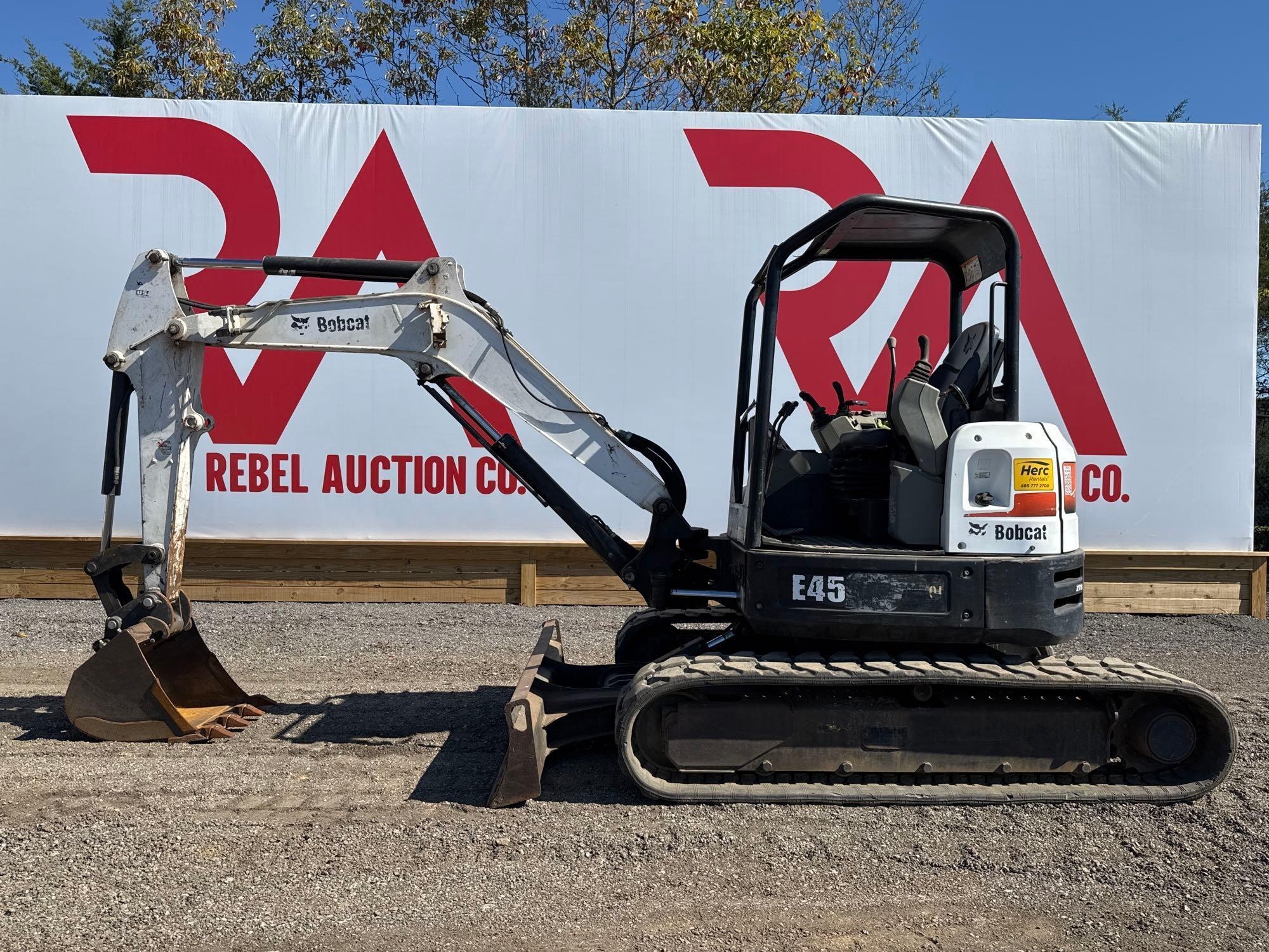 BOBCAT E45 EXCAVATOR (A52706)