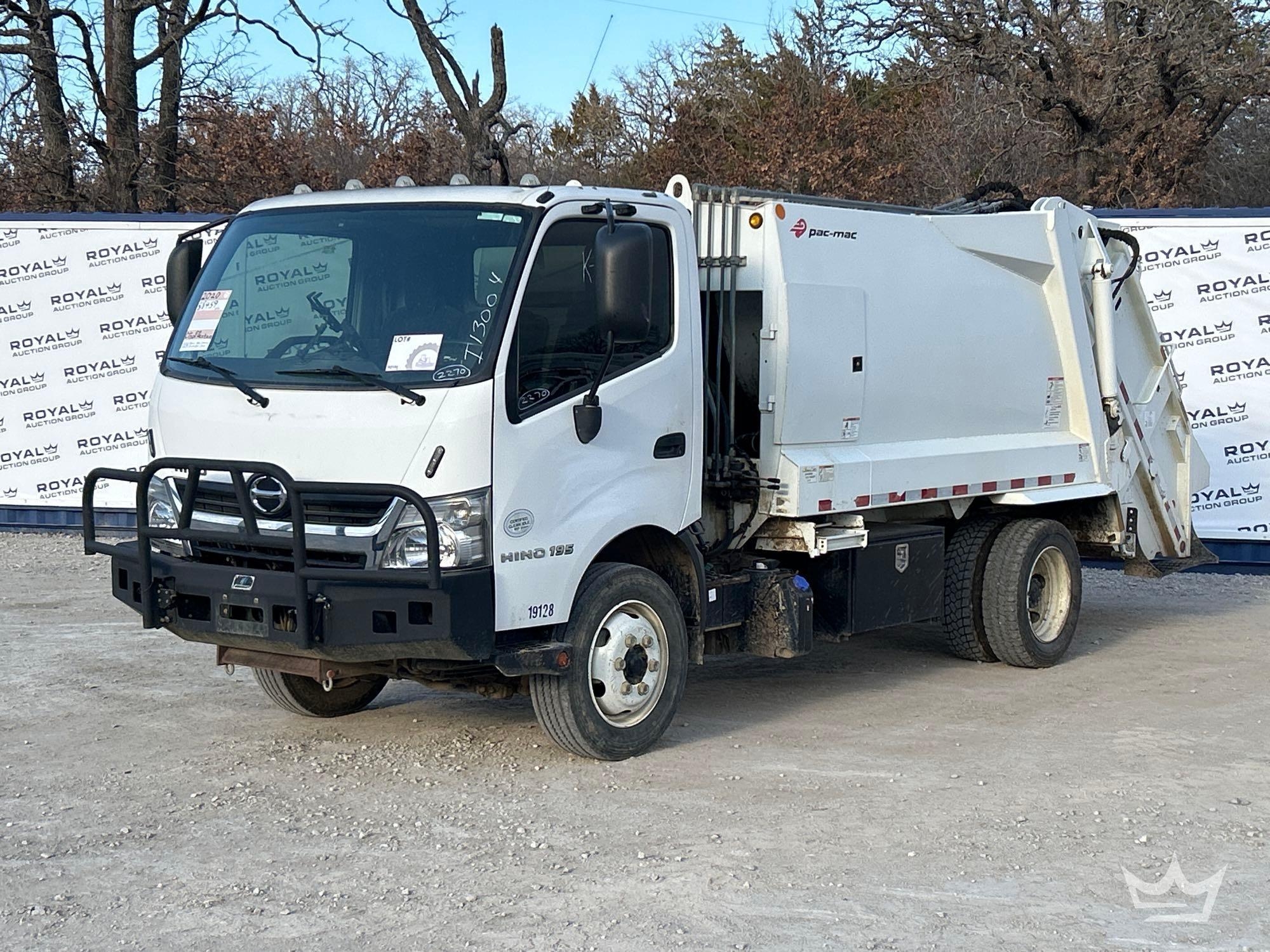 2020 Hino 195 PacMac Rear Loader Garbage Truck (A60352)