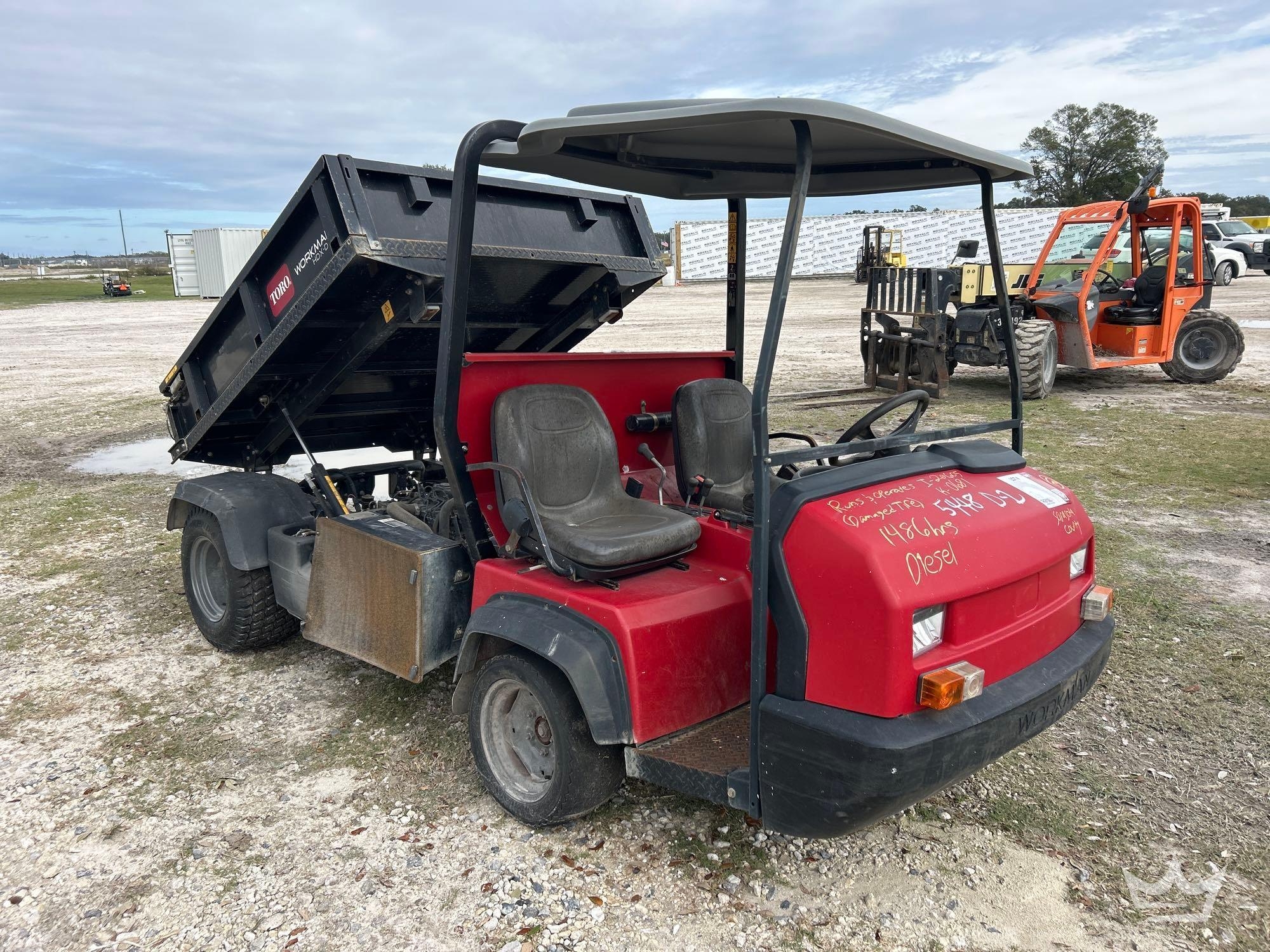 2018 Toro Workman HDX Diesel Utility Cart (A59228)
