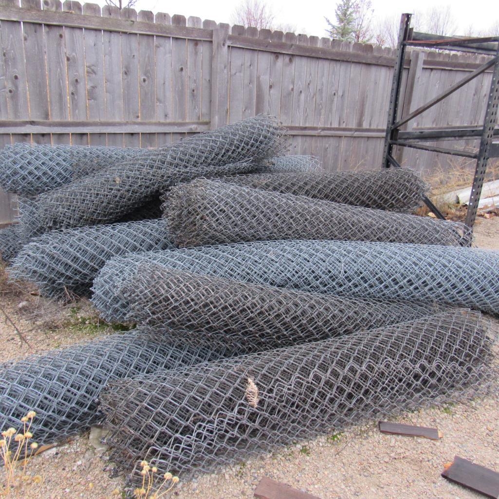 LOT: (17 approx. ) Rolls of Chain Link Fence (LENGTH UNKNOWN) (A59076)