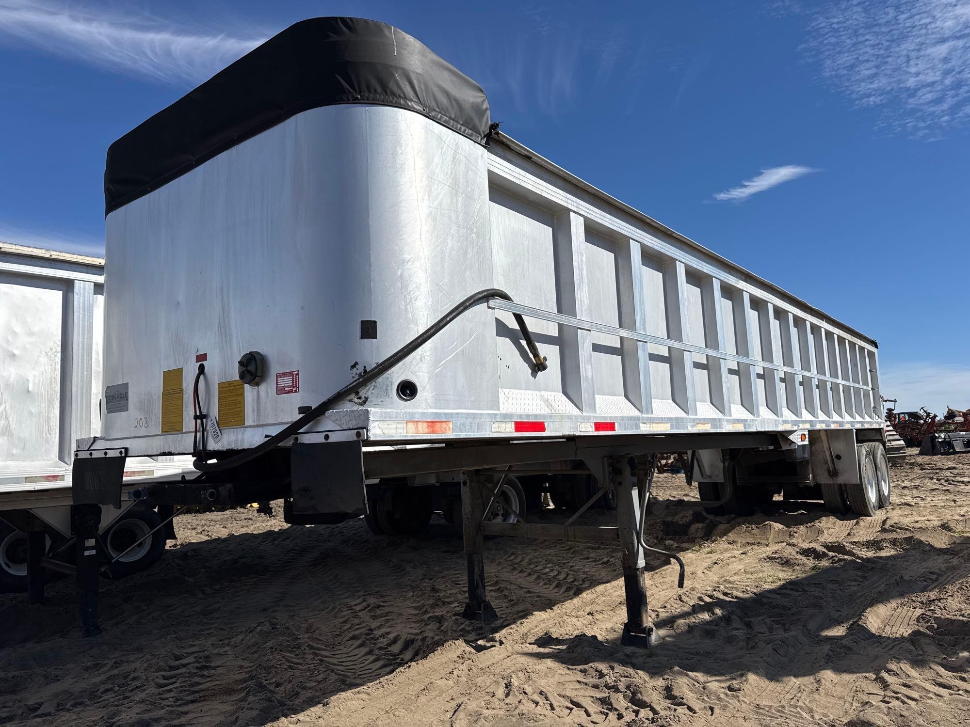 2007 MONTONE 39' FRAMELESS ALUMINUM DUMP TRAILER (A63290)