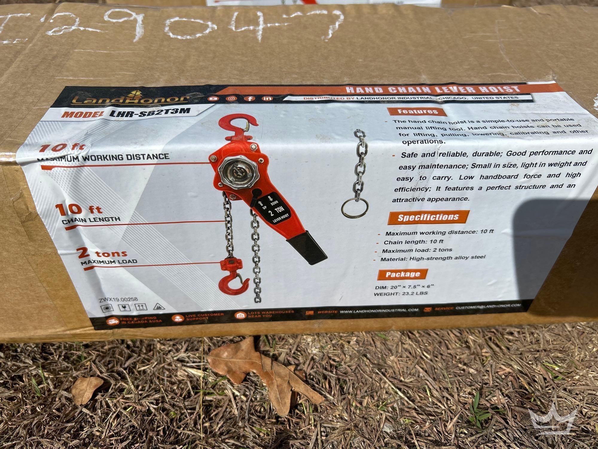 LandHonor LHR-SB2T3M 2-Ton Chain Hoist (A60352)