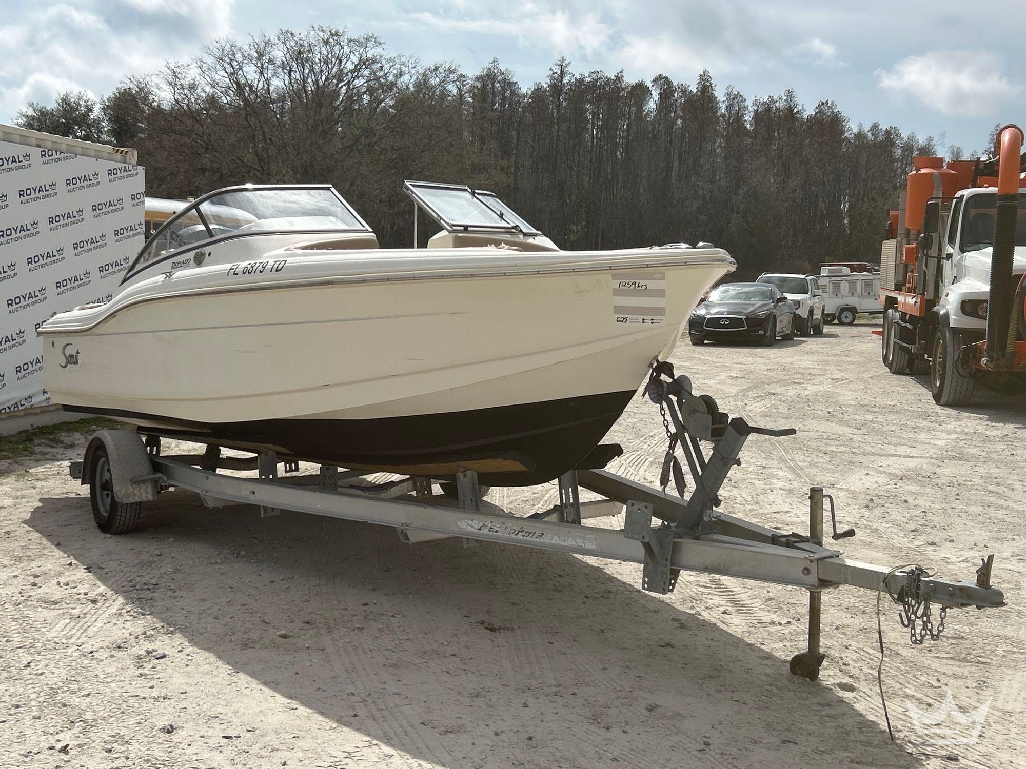 2021 Scout 210 Dorado 21ft Boat w 18ft S/A Boat Trailer (A61574)