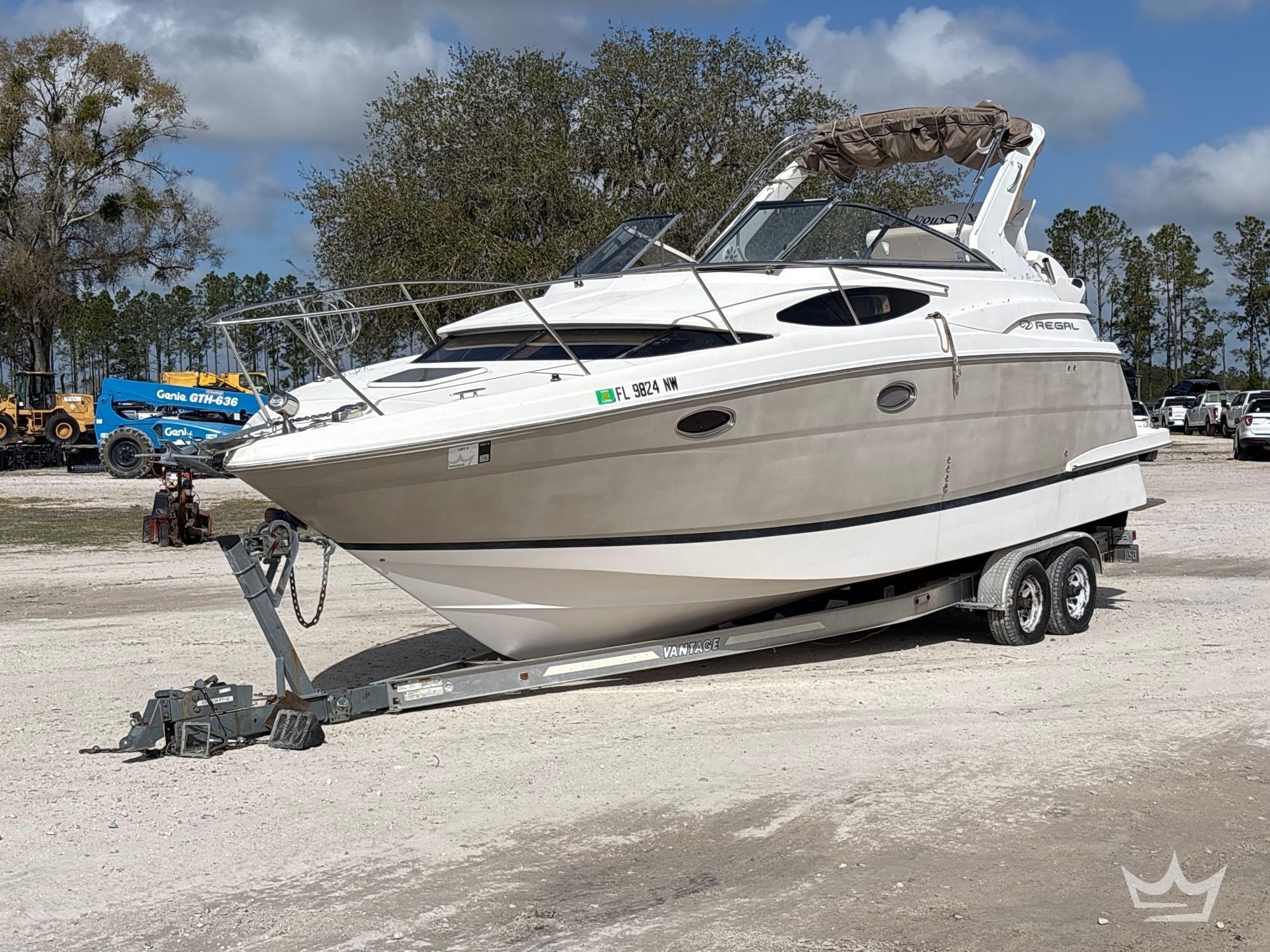 2007 30ft. Regal 30 Express Cruiser Boat with 2010 Vantage T/A 33 Ft. Trailer (A64557)