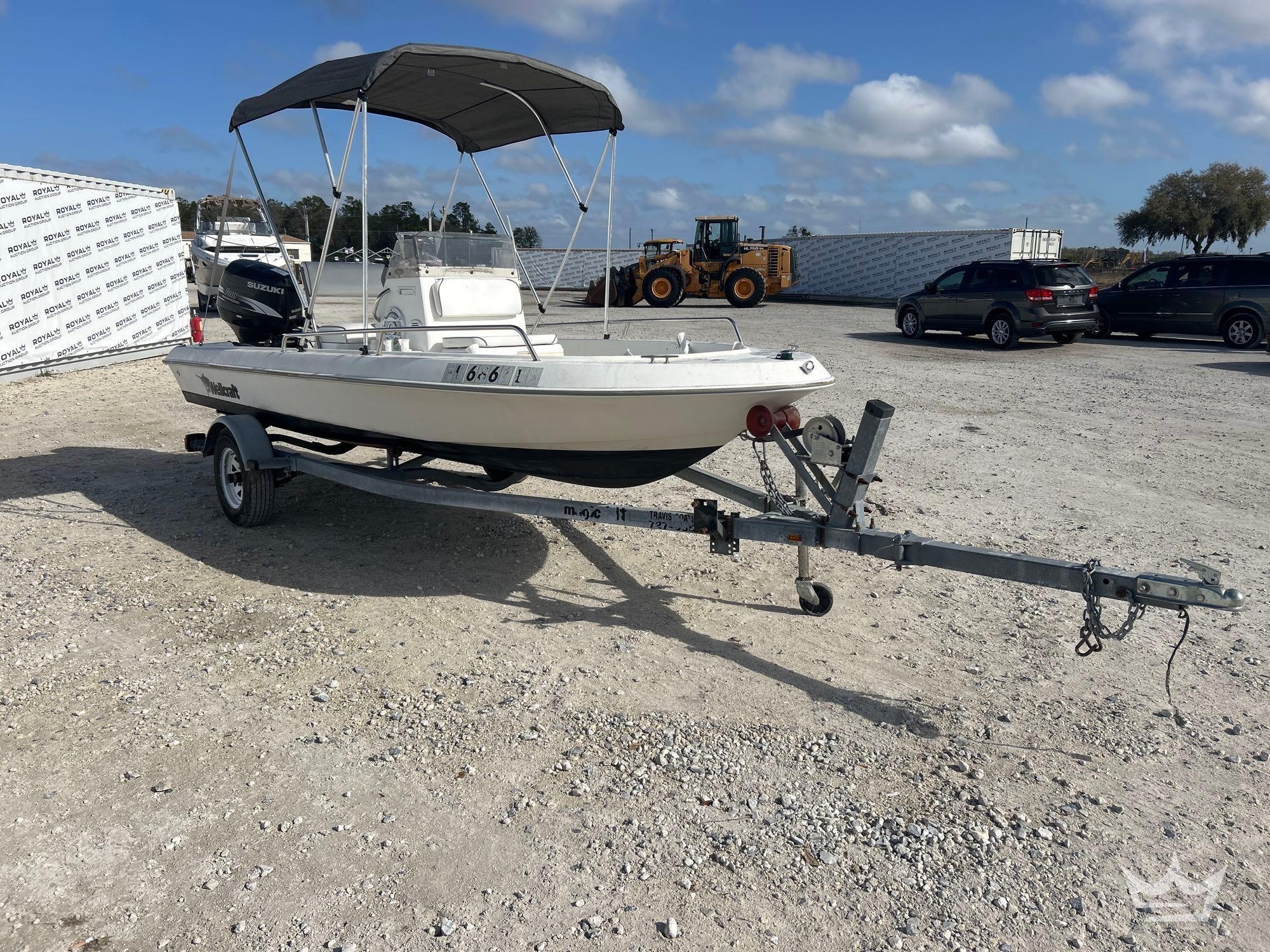 2001 Wellcraft Boat w/ 2000 Boat Trailer, (A61574)