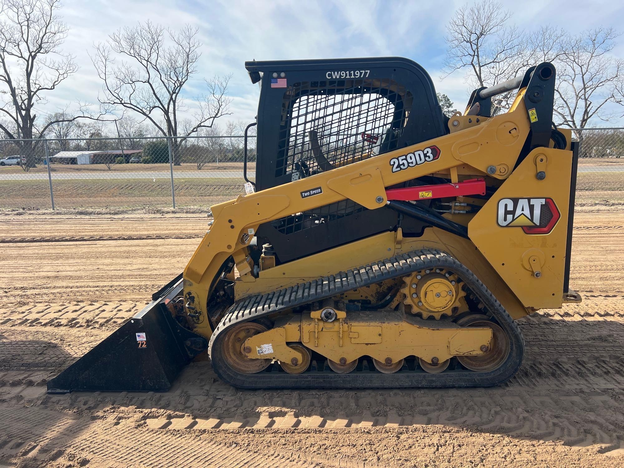 2021 CATERPILLAR 259D3 SKID STEER (A62129)