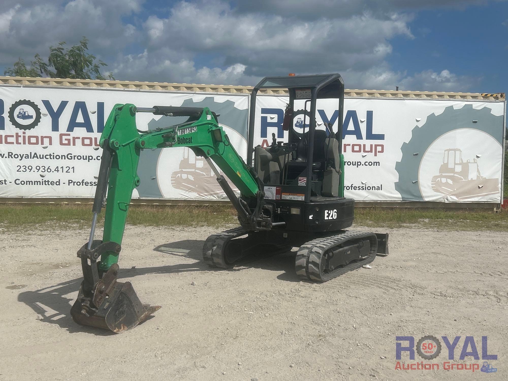 2018 Bobcat E26 Mini Excavator (A55787)