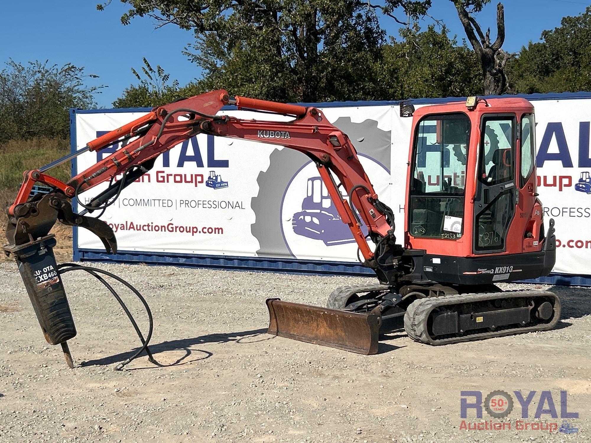 2015 Kubota KX91-3S2 Mini Excavator (A55973)