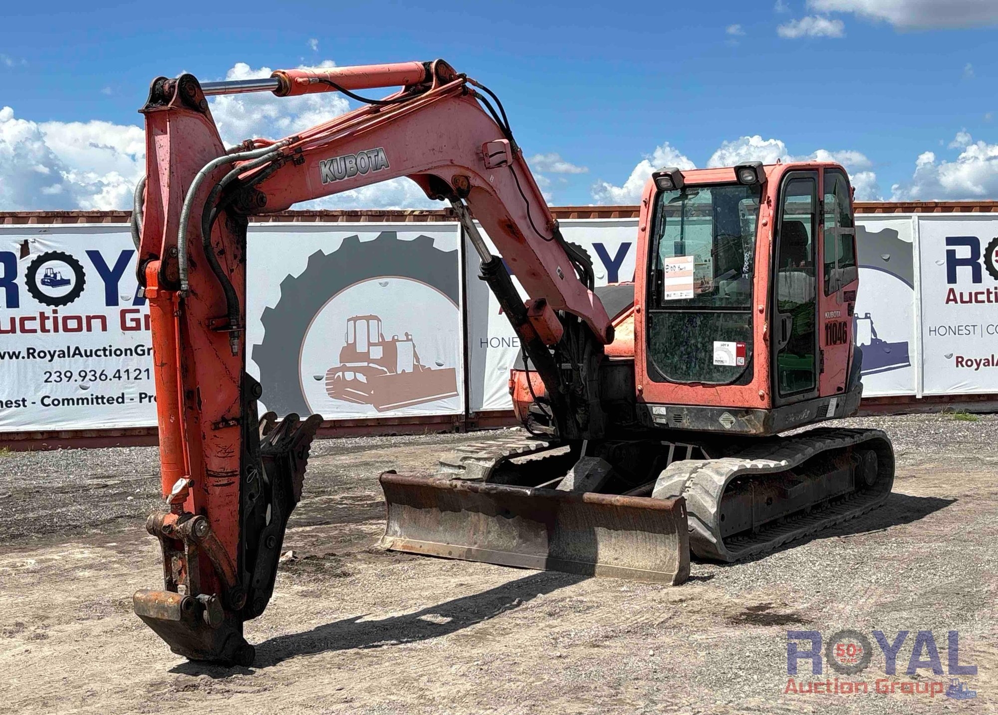 2011 Kubota KX080-3 Midi Excavator (A55787)