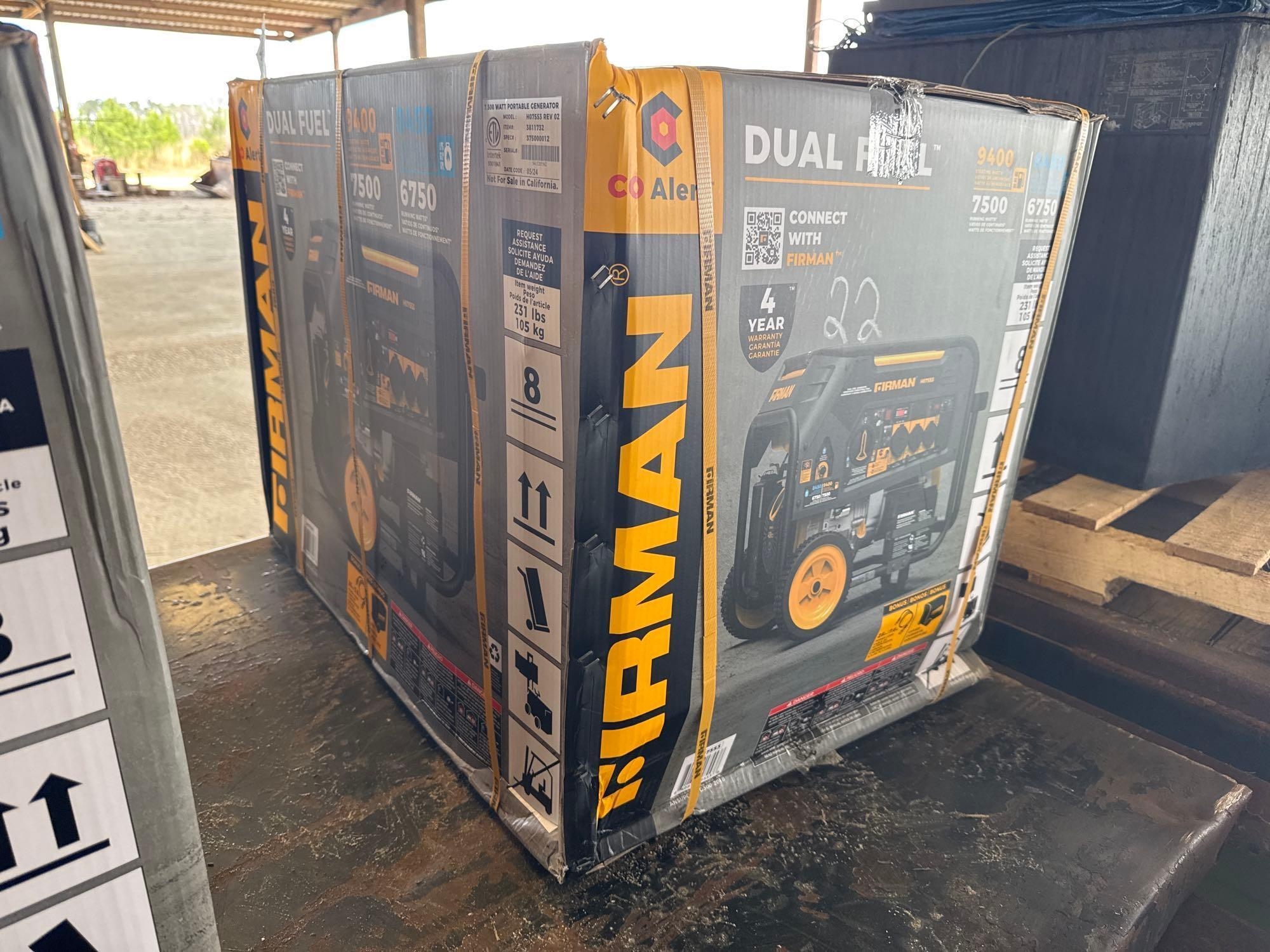 FIRMAN H07553 GENERATOR (A64276)