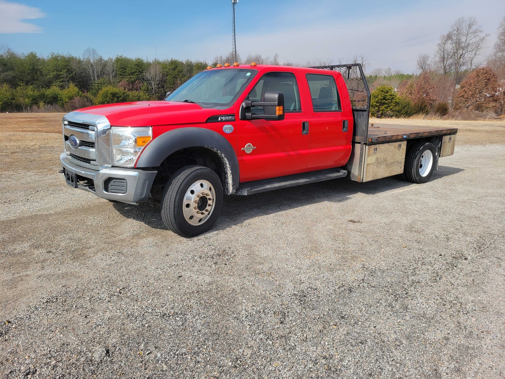 2016 Ford F550 Crew Cab 4x4 Flatbed Truck (A62613)