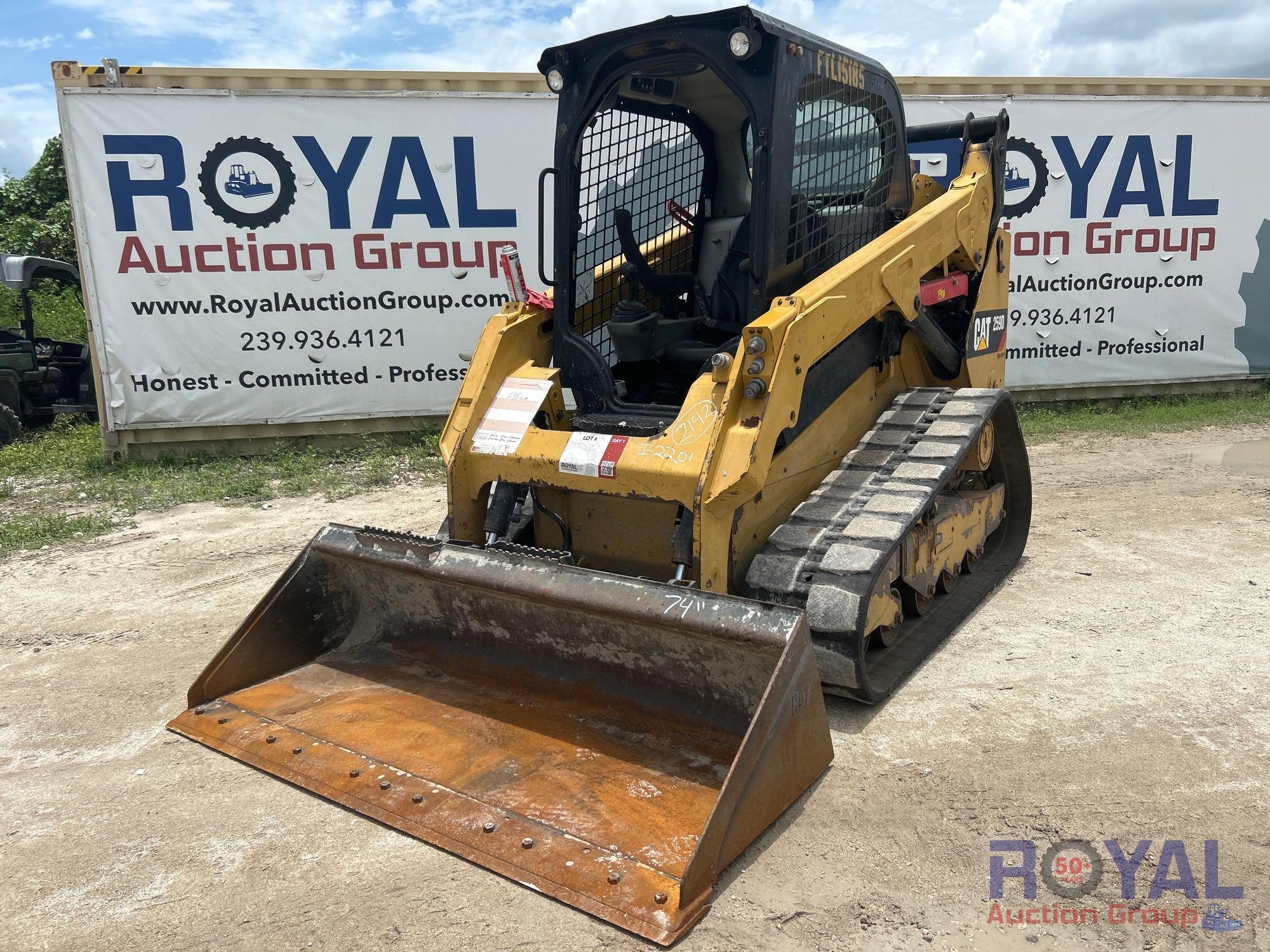 2017 Caterpillar 259D Two Speed Compact Track Loader Skid Steer (A50322)