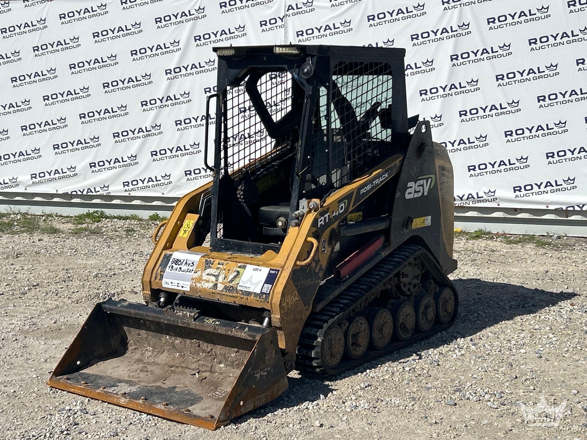 2021 ASV RT-40 Compact Track Loader Mini Skid Steer (A61572)