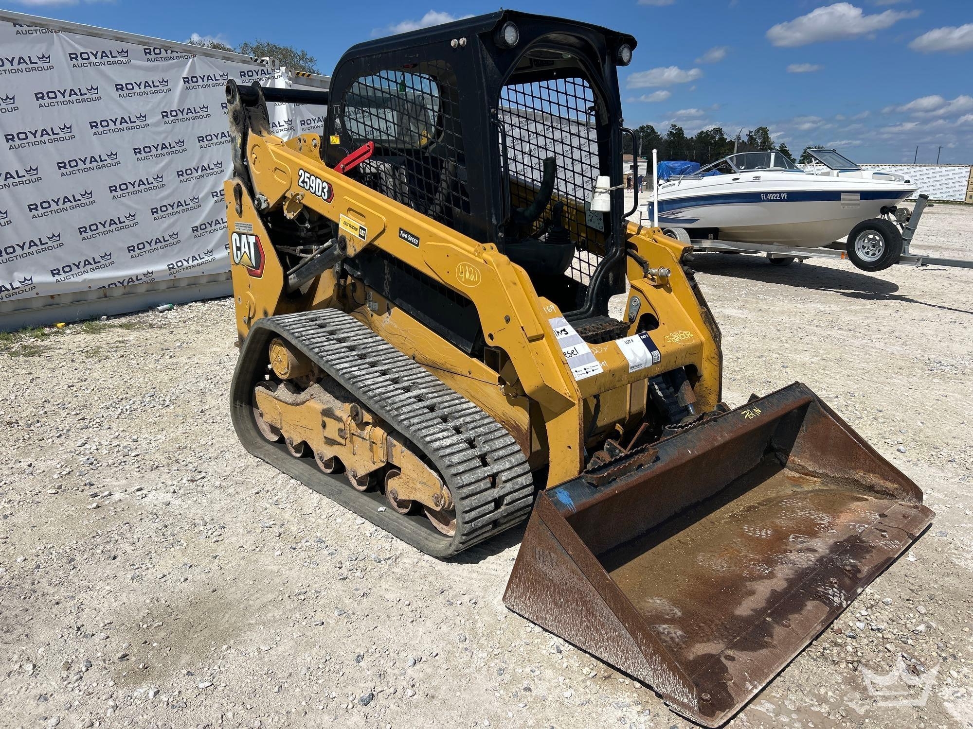 2022 Caterpillar 259D3 Two Speed Compact Track Loader Skid Steer (A61572)
