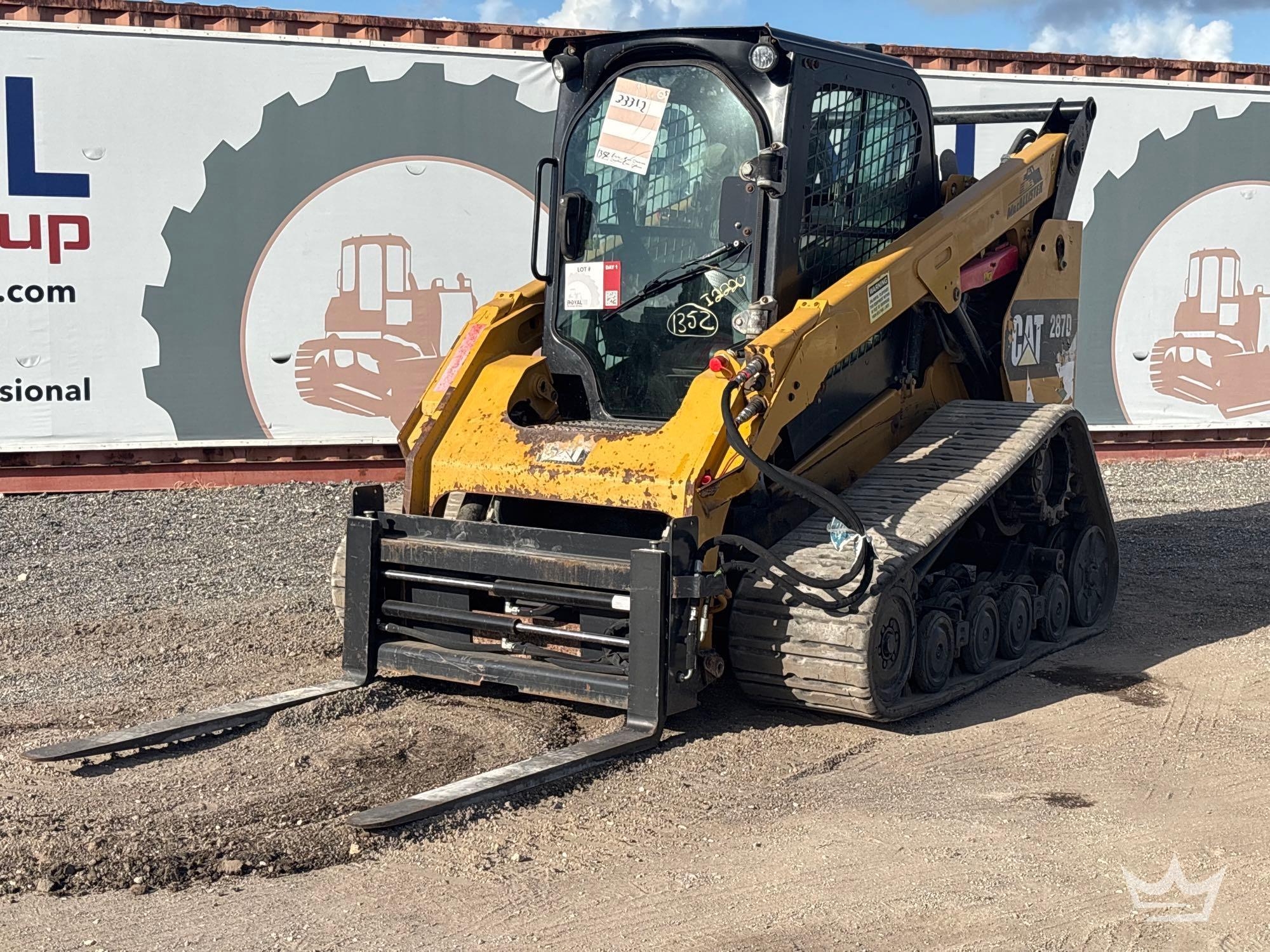2018 Caterpillar 287D Compact Track Loader Skid Steer (A56857)