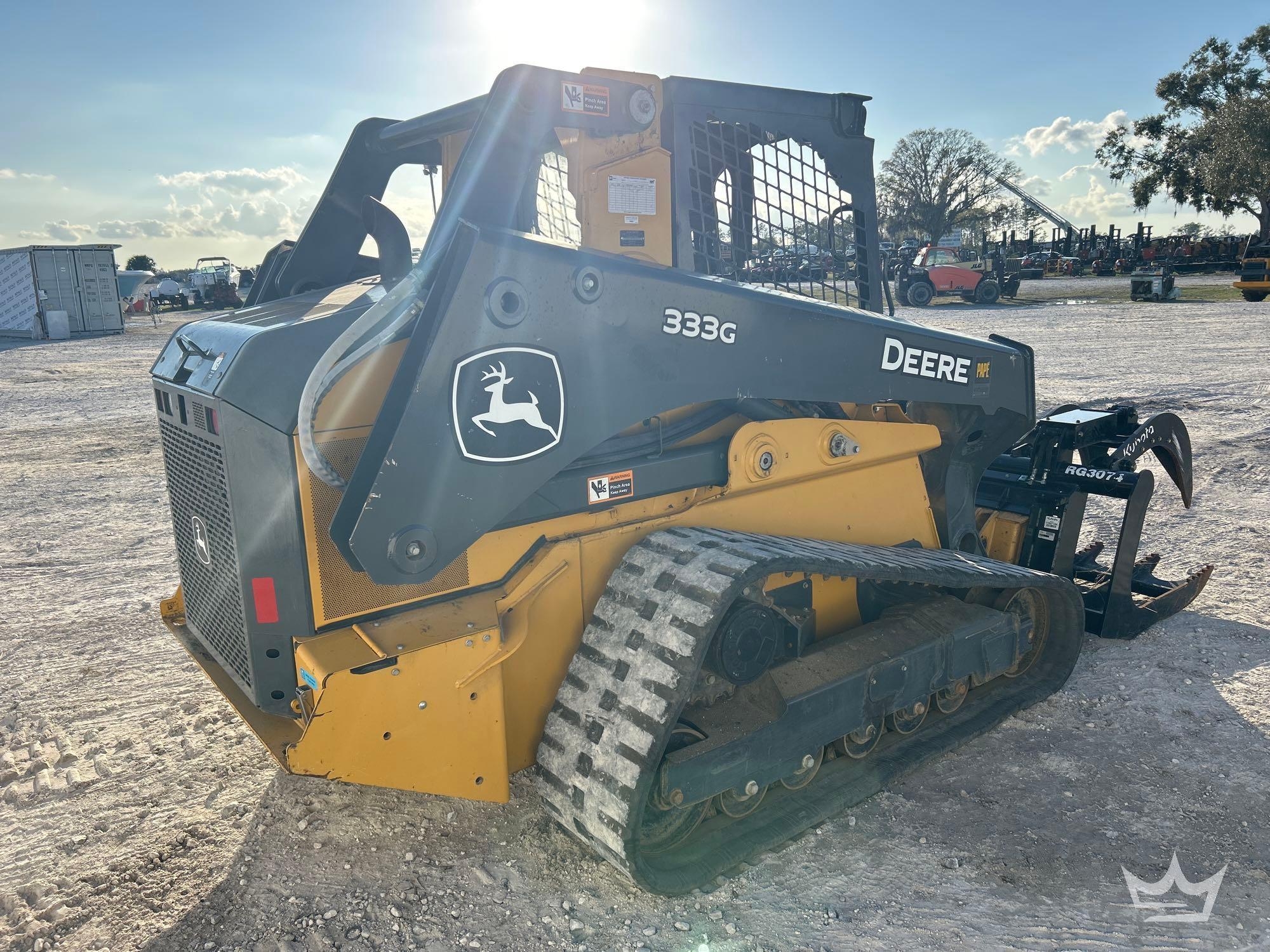 2020 John Deere 333G High Flow Compact Track Loader Skid Steer (A61567)