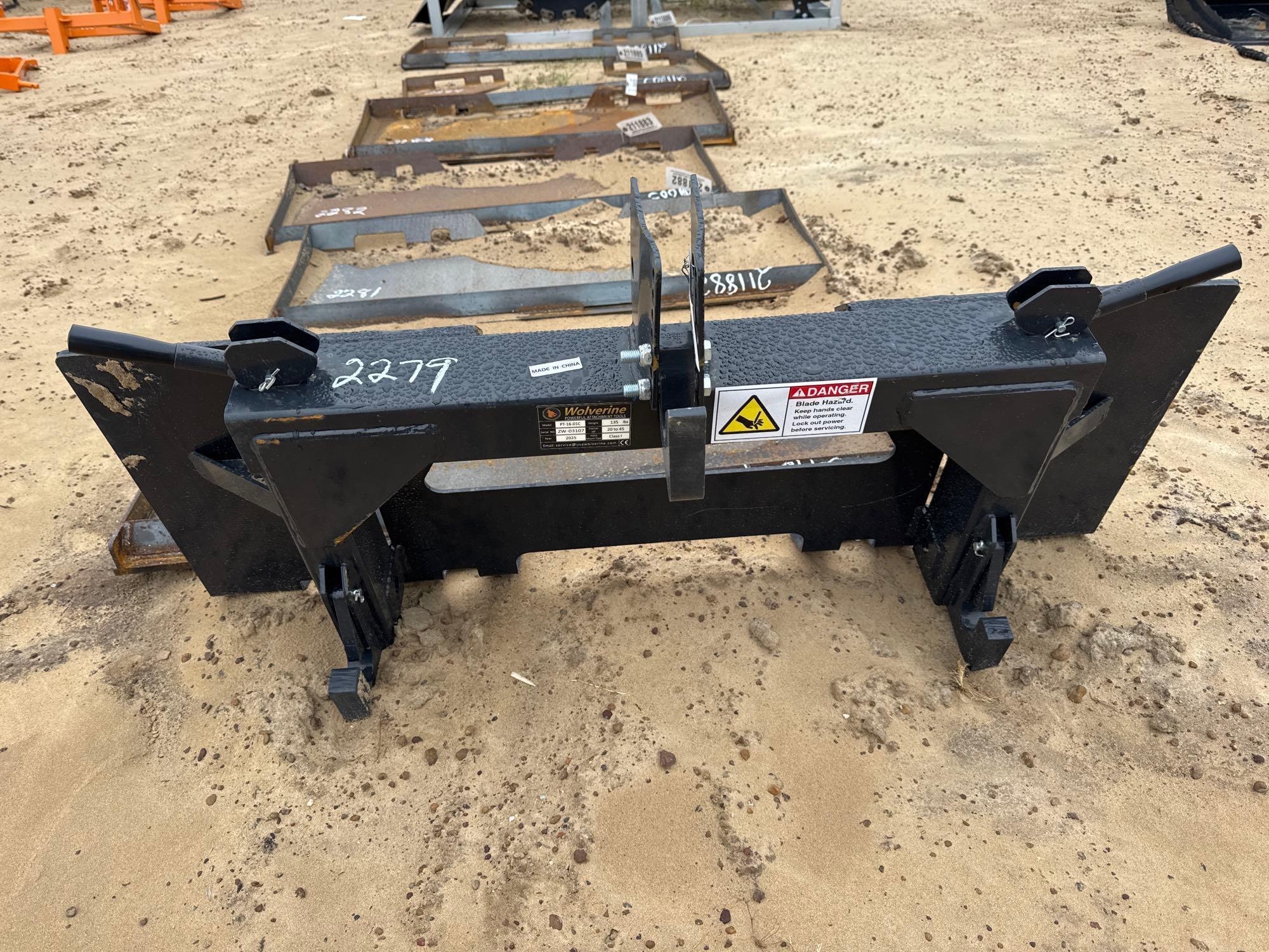 UNUSED WOLVERINE PT-16-01C 3PT QUICK TACH (A64281)