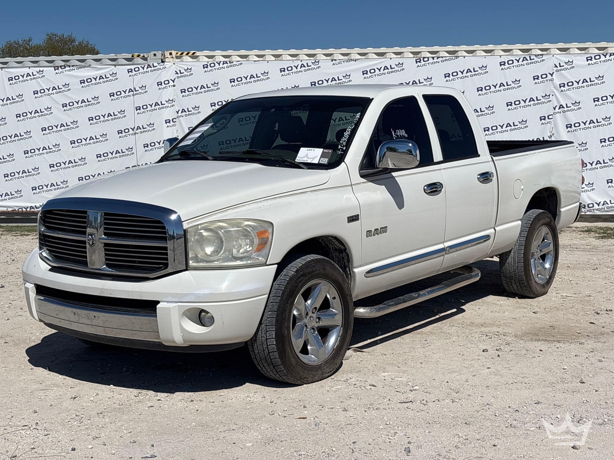 2008 Dodge Ram 1500 4x4 Crew Cab Pickup Truck (A64556)