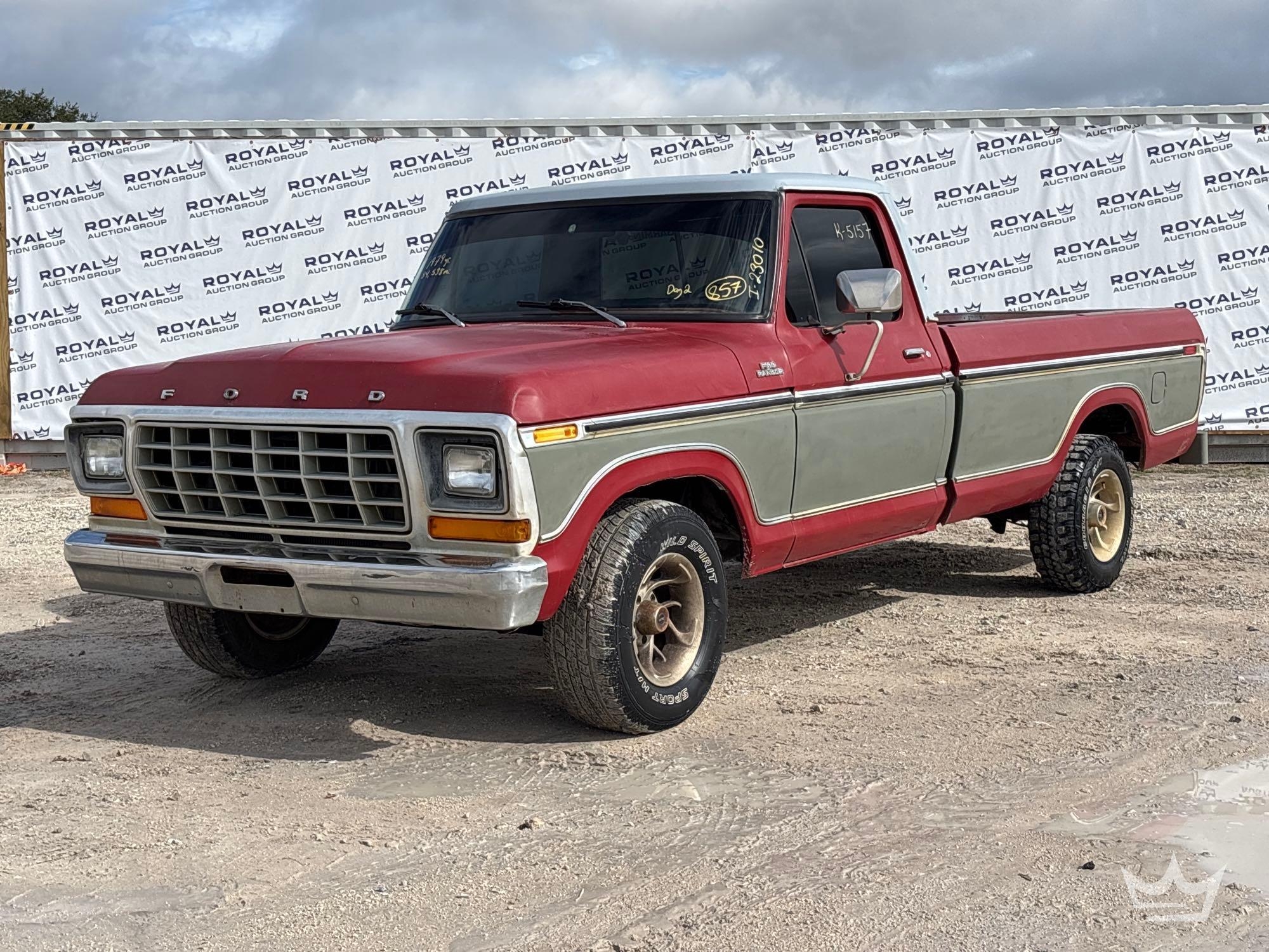 1979 Ford F-100 Ranger Pickup Truck (A59230)