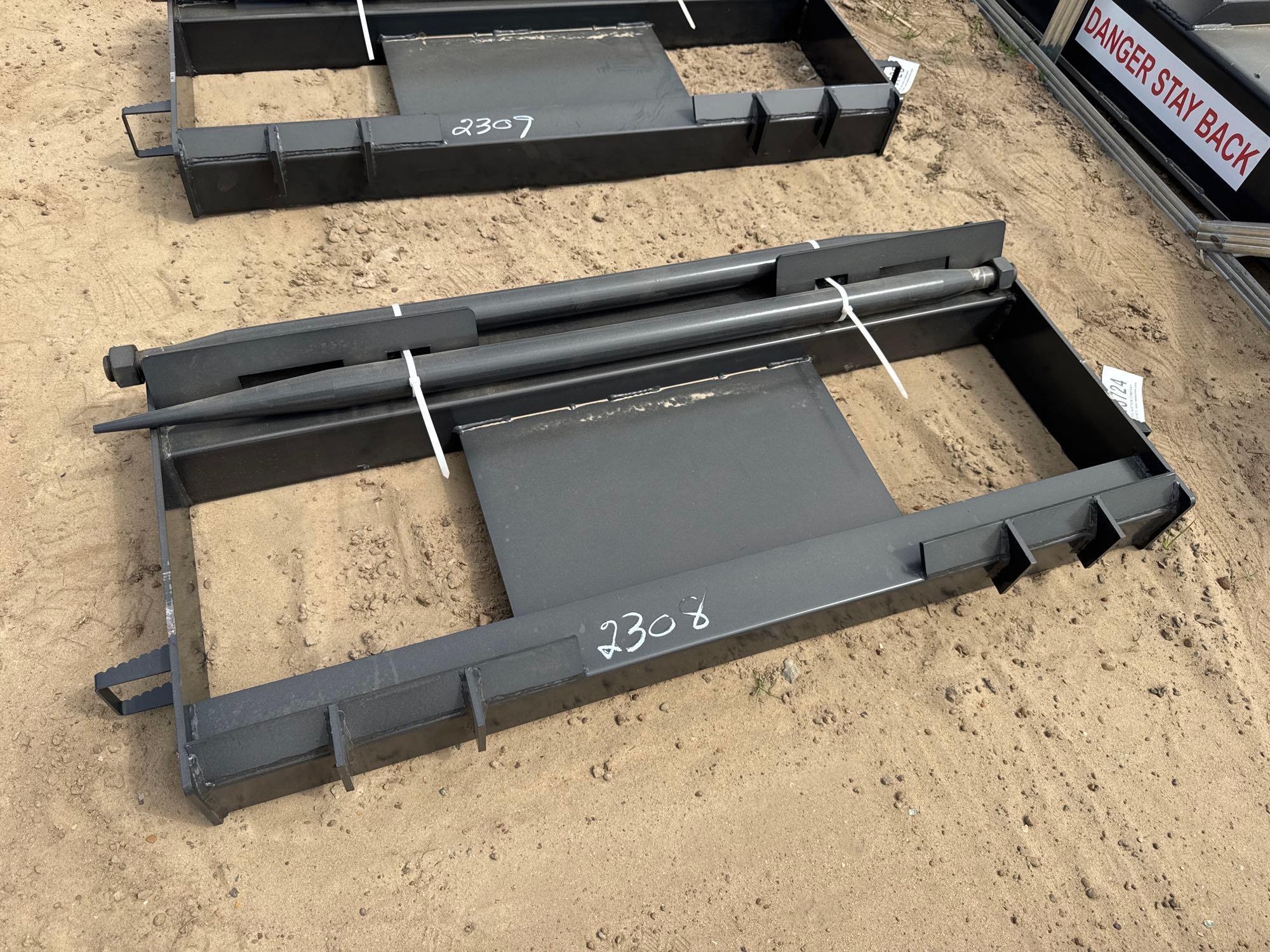 UNUSED JCT 2 PRONG BALE SPEAR (A65055)