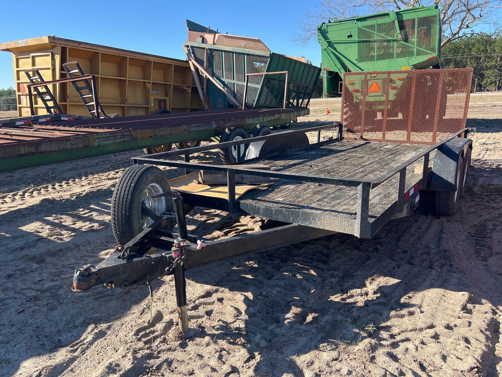 16' DBL AXLE UTILITY TRAILER (A63290)