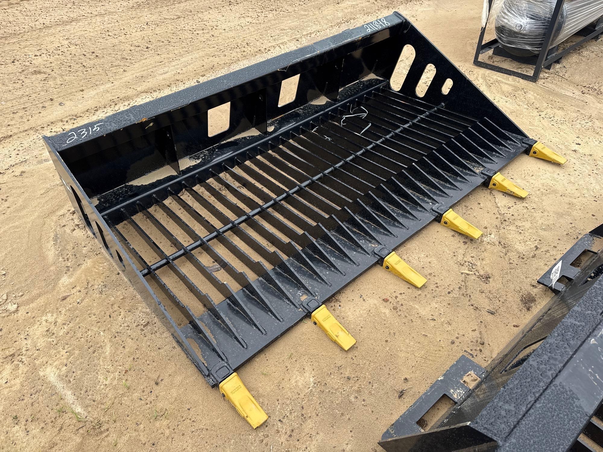 UNUSED WOLVERINE RSB72-72" ROCK SCREENING BUCKET (A64281)