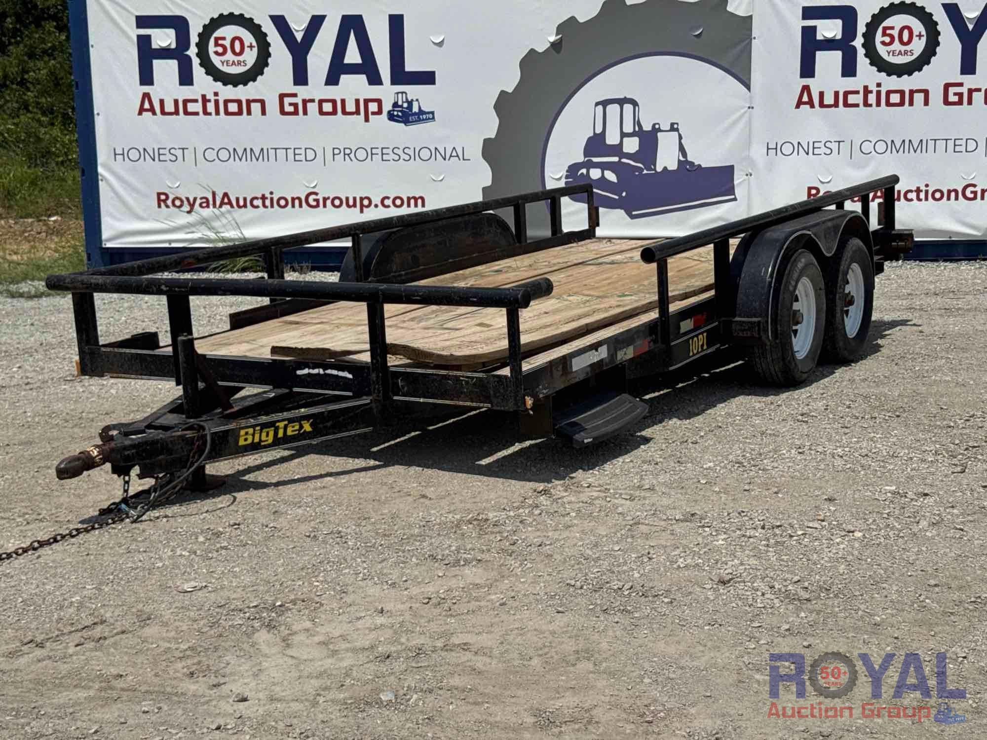 2003 Big Tex 10PI 16ft. T/A Pipe Top Utility Trailer (A49461)