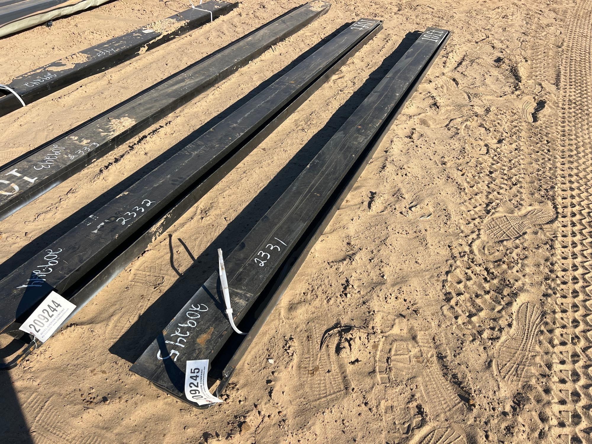 (2) UNUSED FUTURE 10' SLIP-ON FORK EXTENSIONS (A60432)