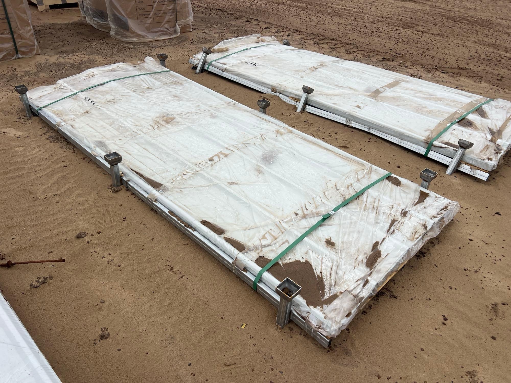 (50) UNUSED 3'x8' CORRUGATED METAL SHEETS (A64281)