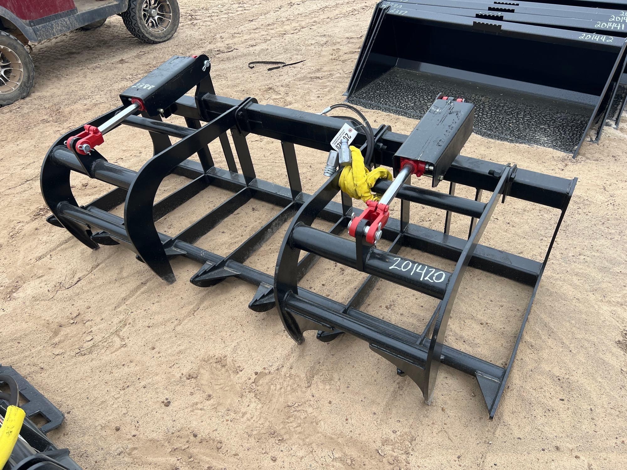 UNUSED 78" HYD ROCK GRAPPLE (A54757)