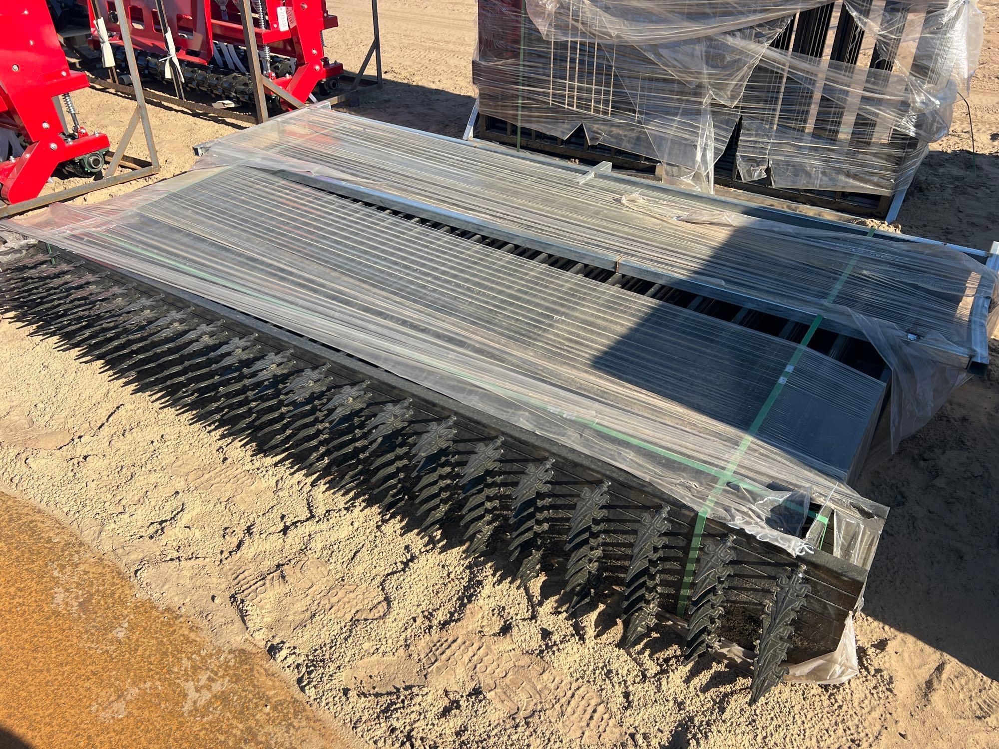 UNUSED SDLANCH WROUGH IRON SITE FENCE (A64281)