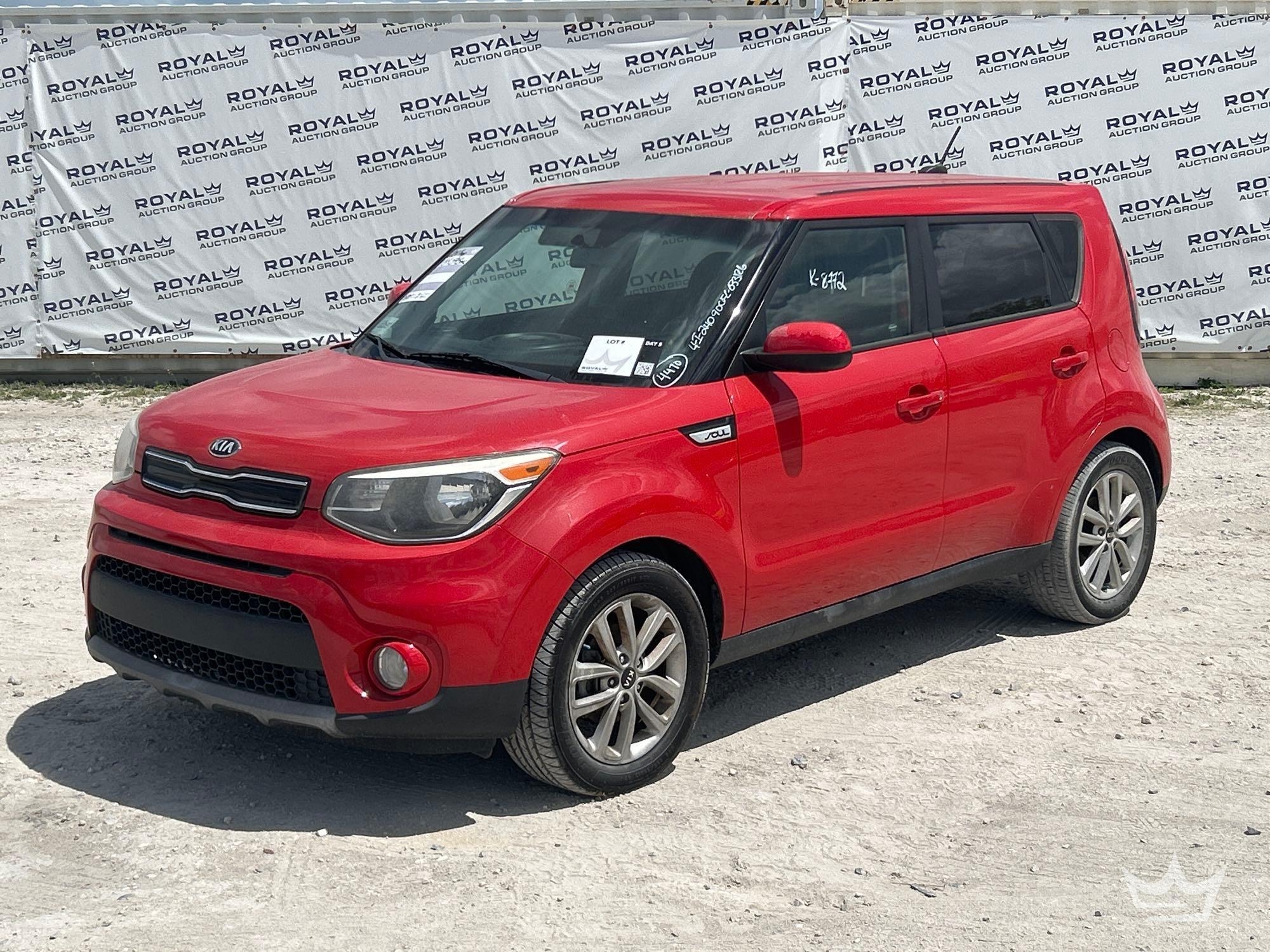 Year: 2017 Make: Kia Model: Soul Vehicle Type: Multipurpose Vehicle (MPV) Mileage: 154,595 Plate: (A64557)