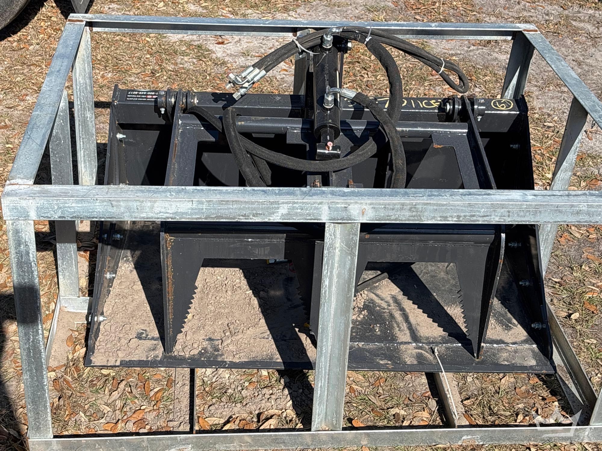 2025 LandHonor MGB-72-44W Rotating Grapple Skid Steer Attachment (A61572)