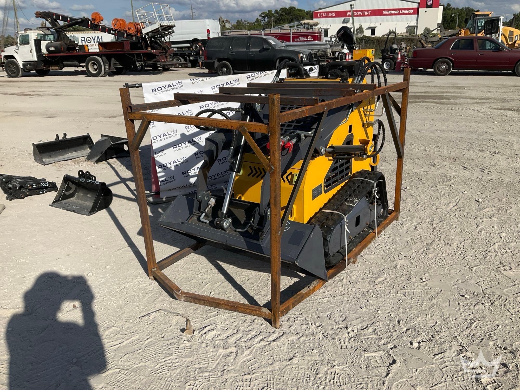 2025 ZJG ZJ-380 Mini Stand-On Track Loader Skid Steer (A59228)