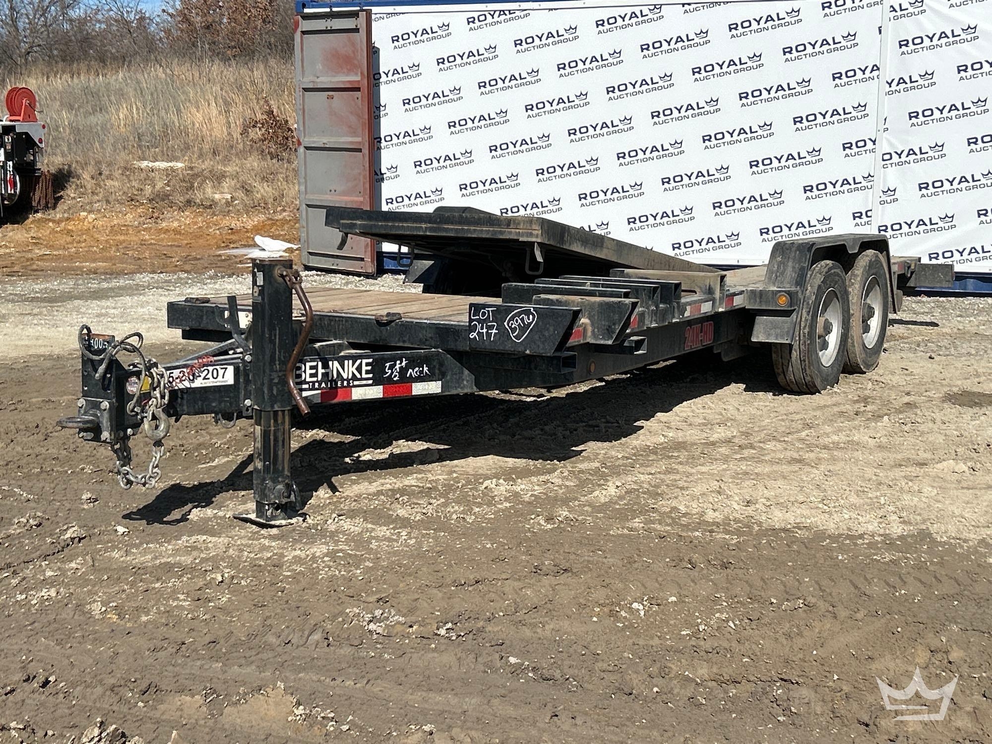 2022 Behnke TBCT2224ET 22ft. 12 Ton T/A Tilt Trailer (A60352)