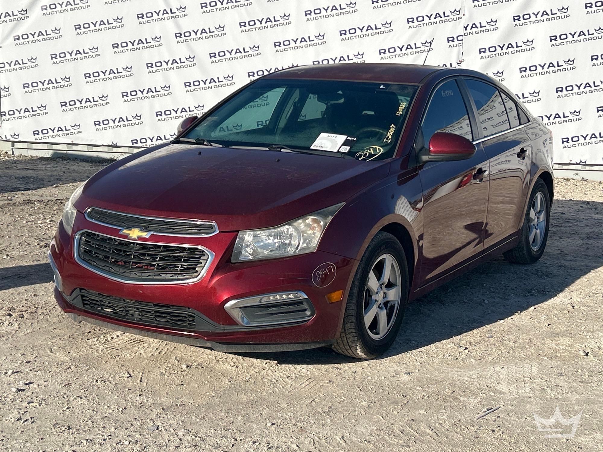 Year: 2015 Make: Chevrolet Model: Cruze Vehicle Type: Passenger Car Mileage: 124,602 Plate: Body (A59231)