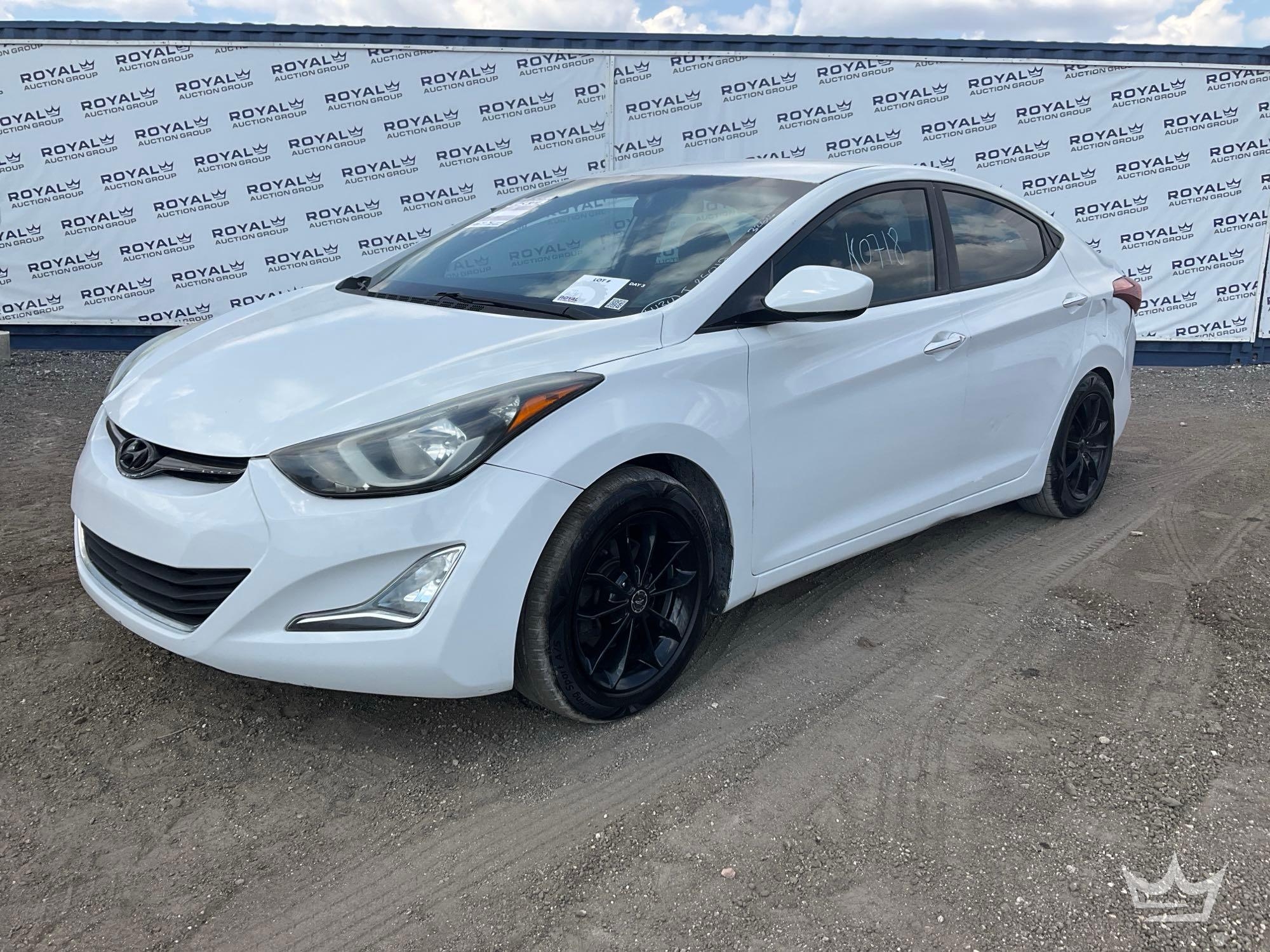 2015 Hyundai Elantra Passenger Car, VIN # 5NPDH4AE7FH560718 (A64557)