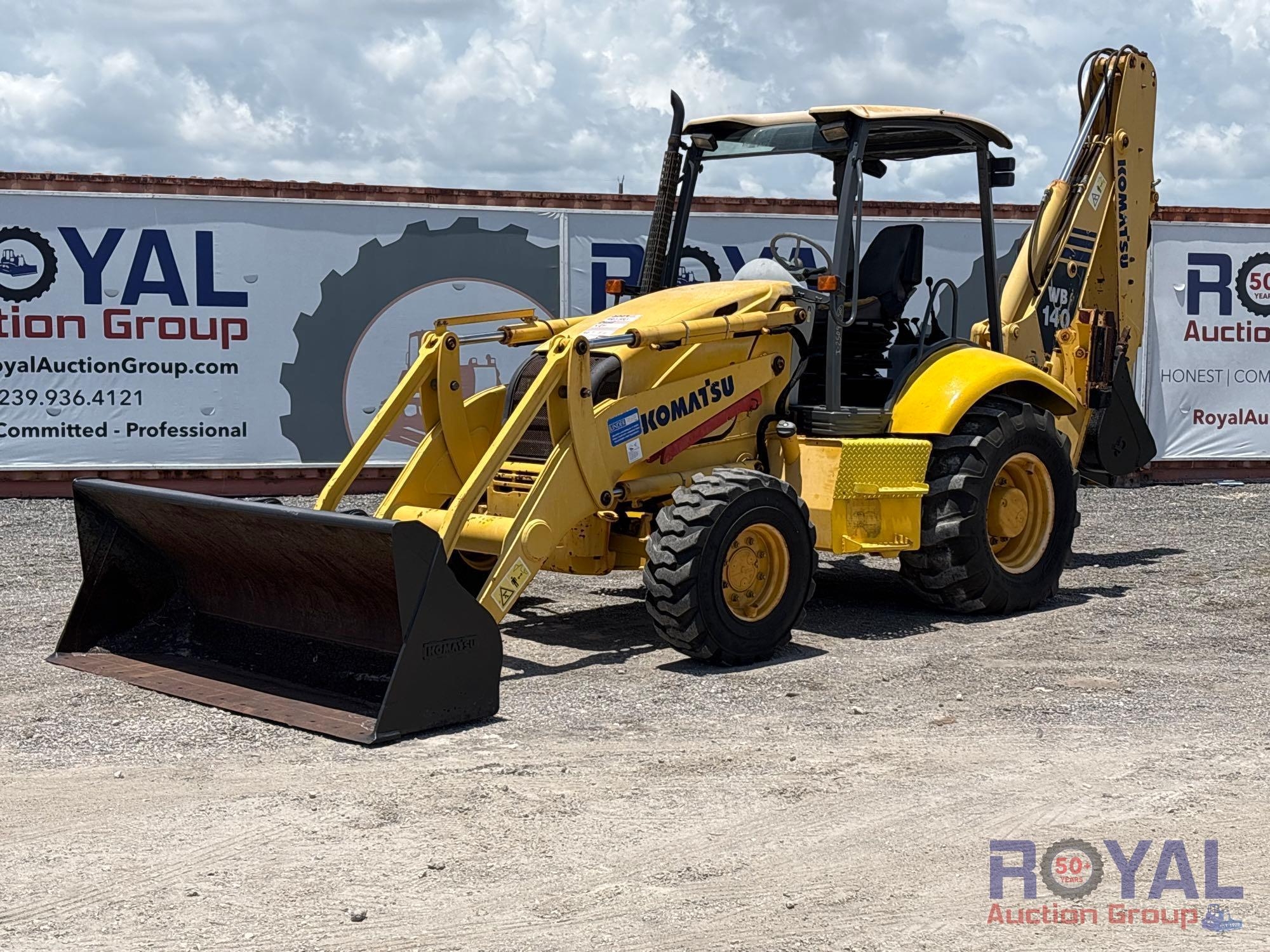 2004 Komatsu WB140 4x4 Extendahoe Loader Backhoe (A46683)