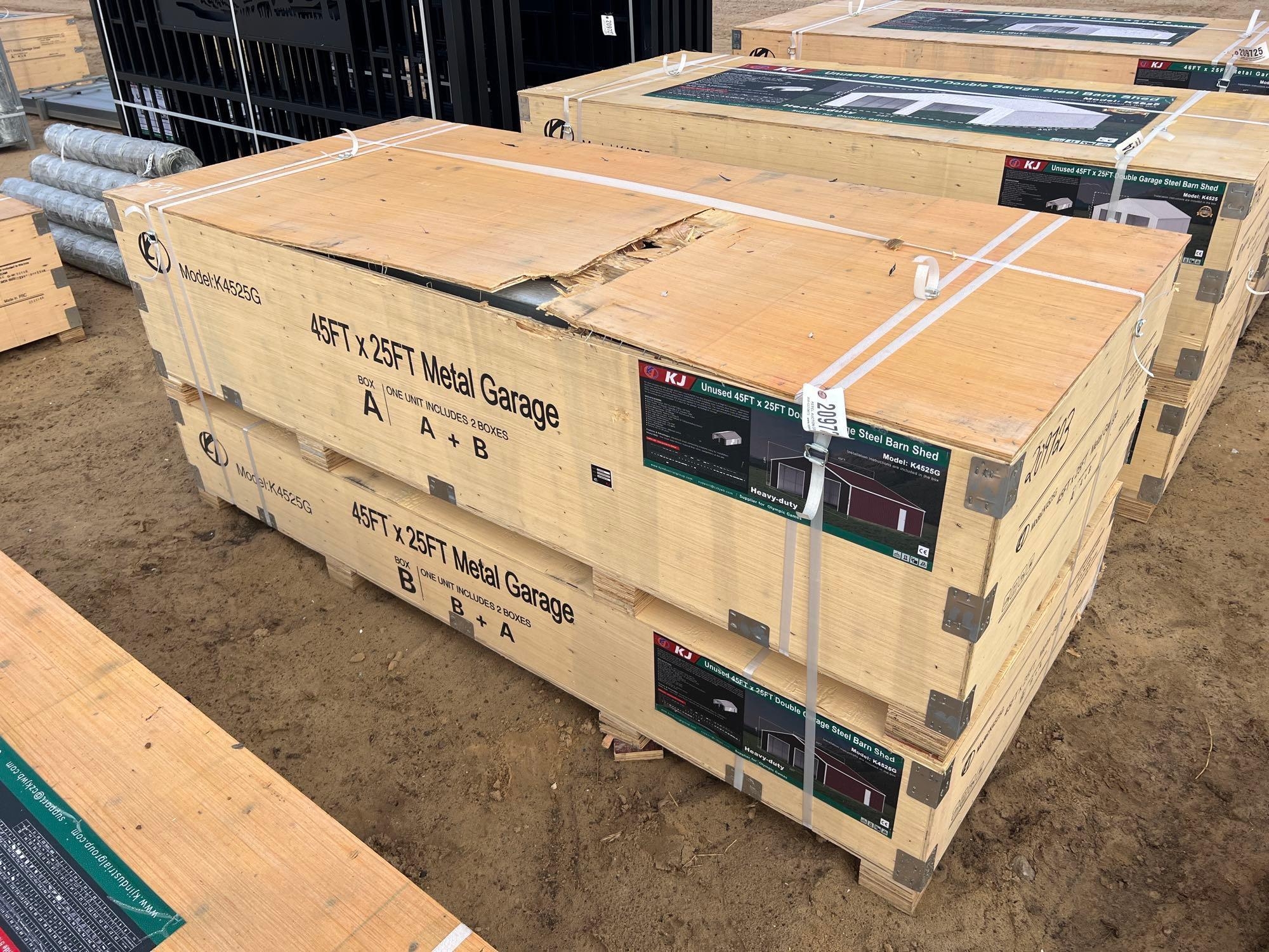 UNUSED KJ K4525G-45' X 25' DOUBLE GARAGE (A60432)