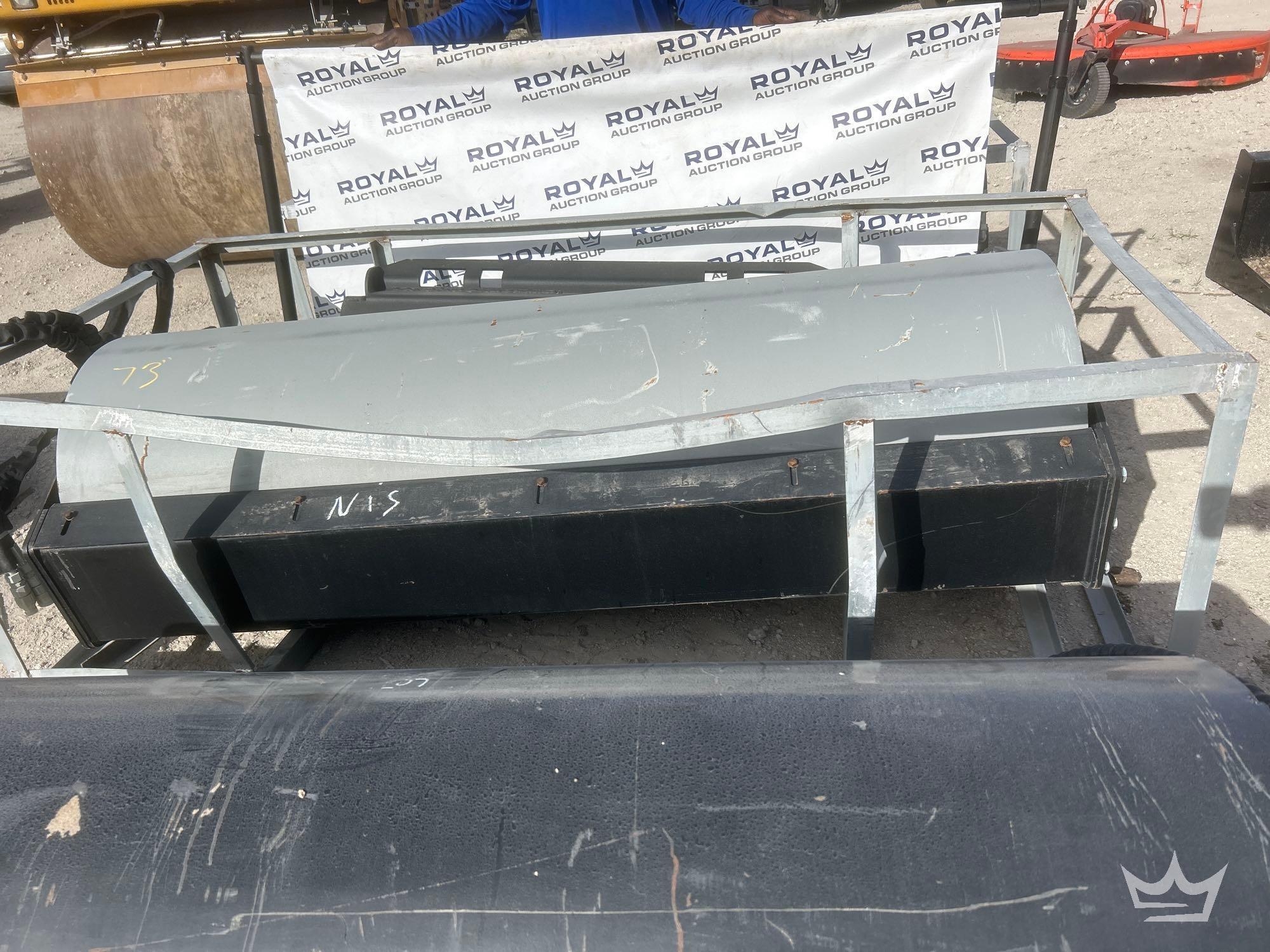 2023 73in Hydraulic Roller Skid Steer Attachment (A61572)