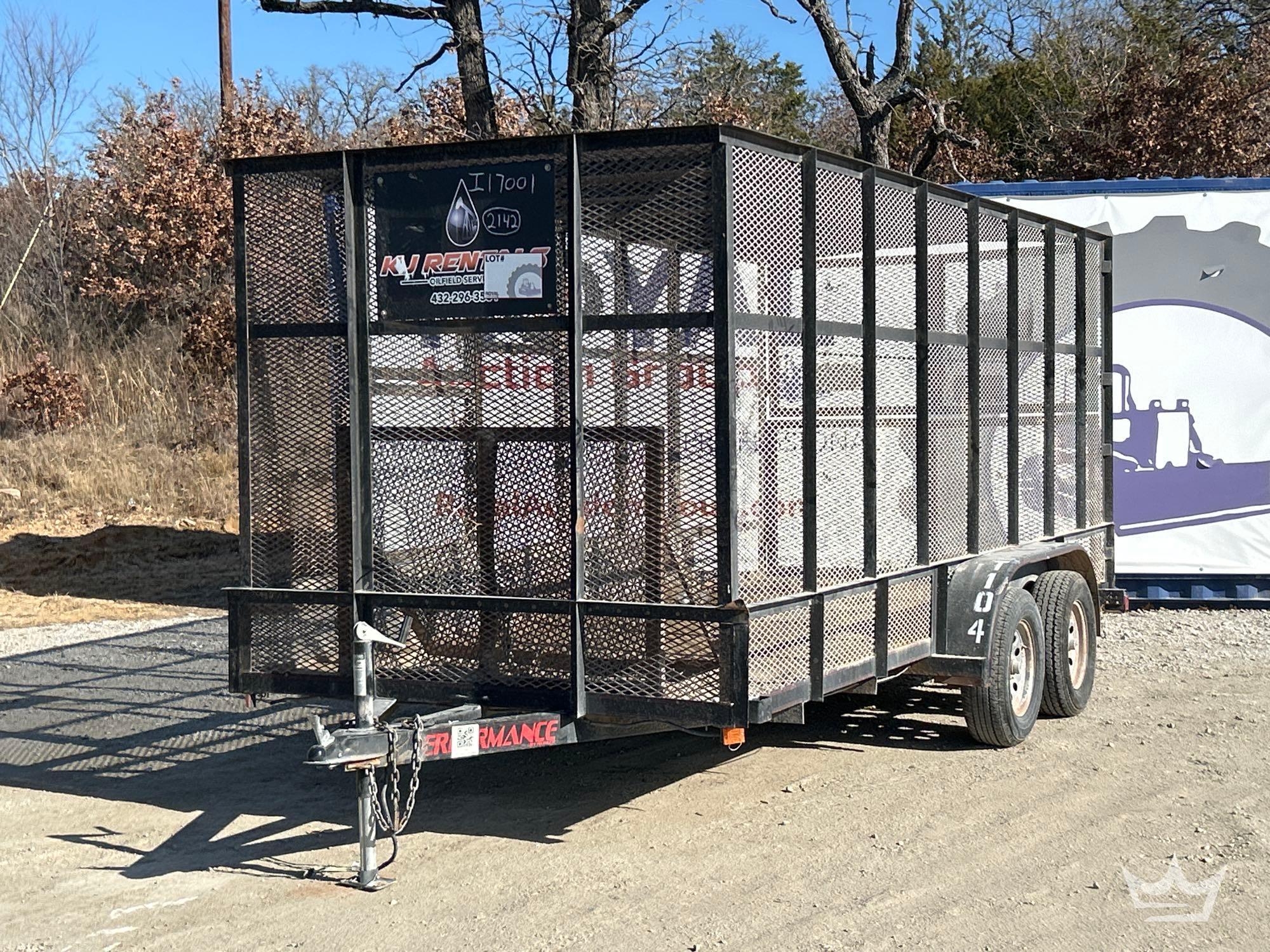 2014 18ft. Parker Performance T/A Trash Trailer (A60352)