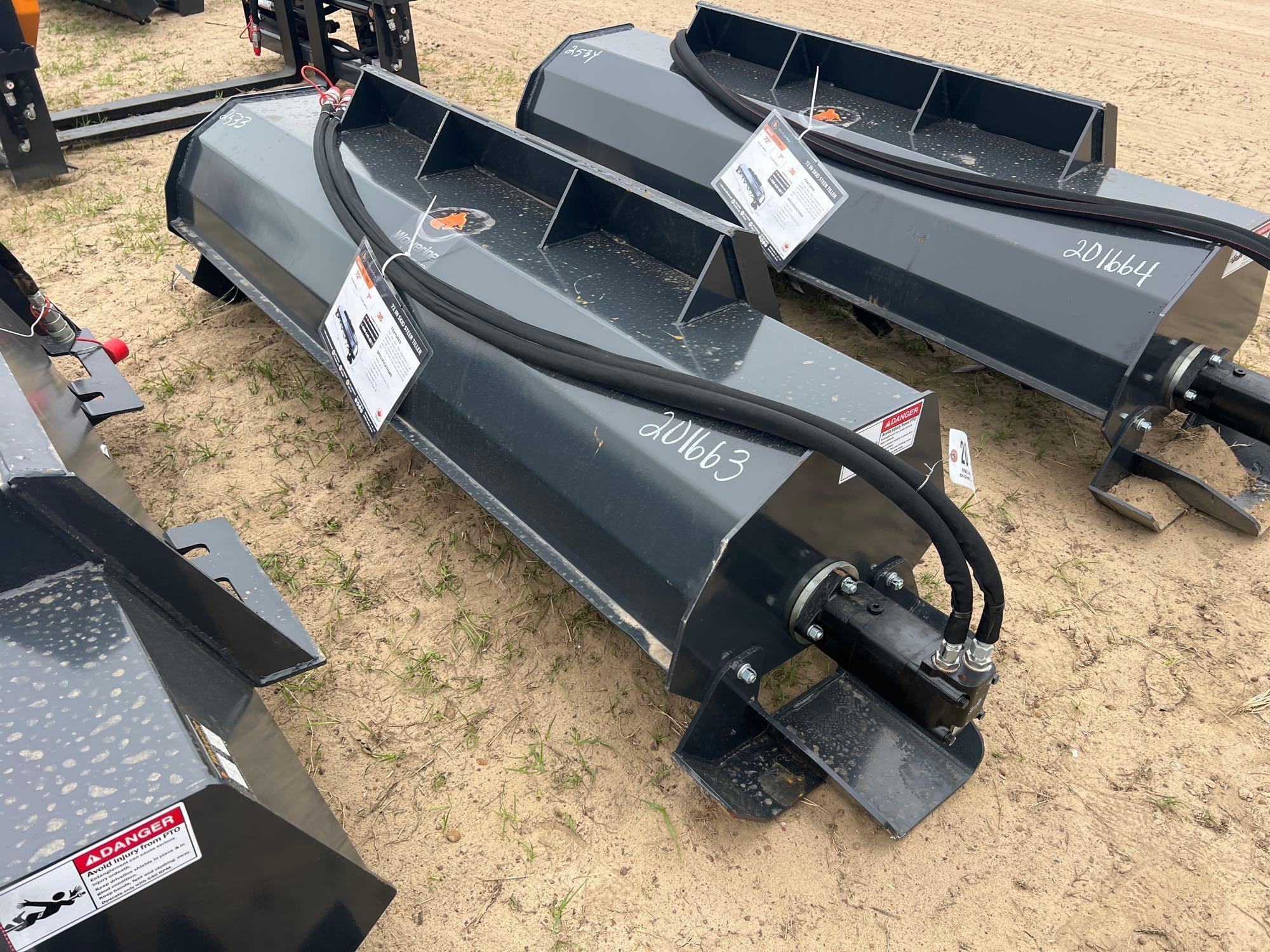 UNUSED WOLVERINE TL-12-72W 72" HYD TILLER (A54757)