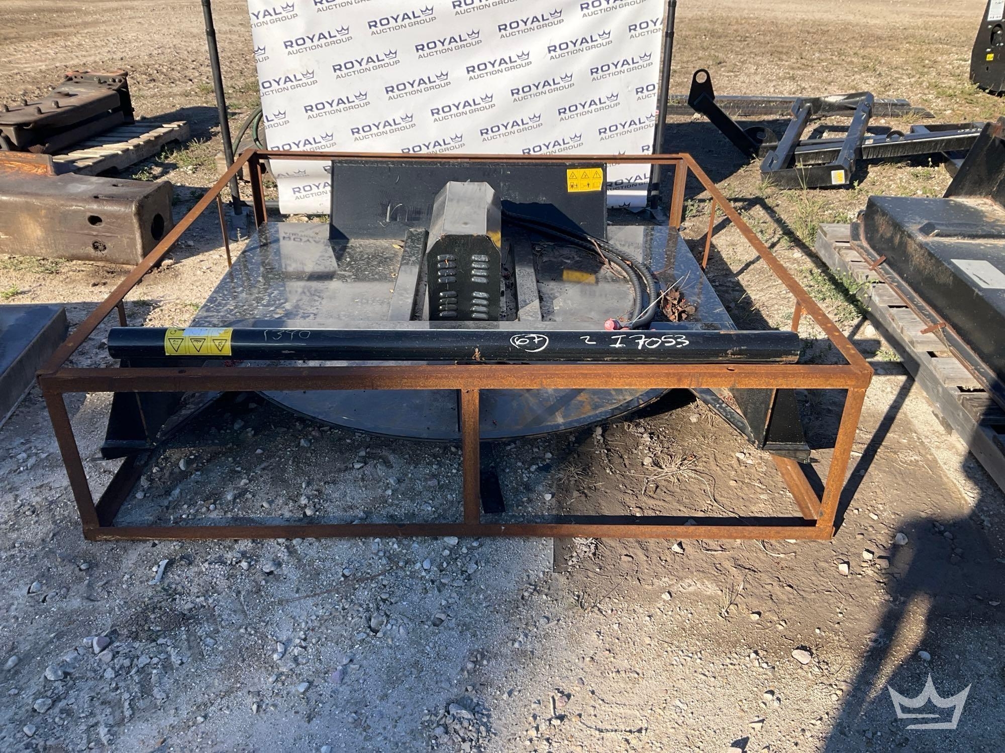 2025 Hydraulic Brush Cutter Skid Steer Attachment (A61572)