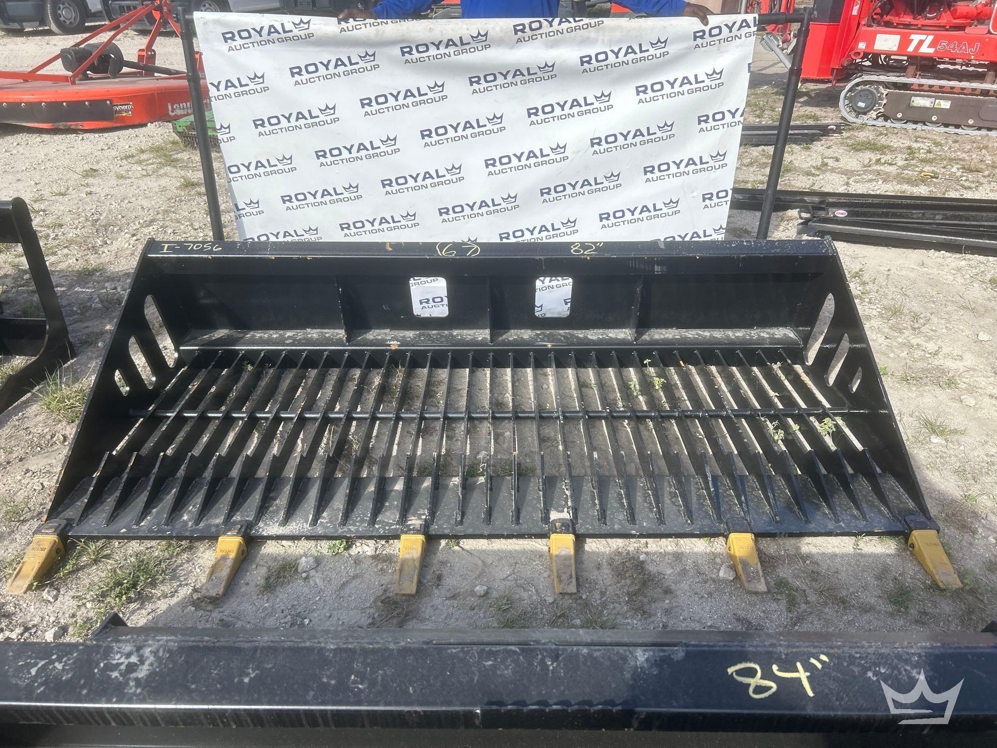 82in Rock Bucket Skid Steer Attachment (A61572)