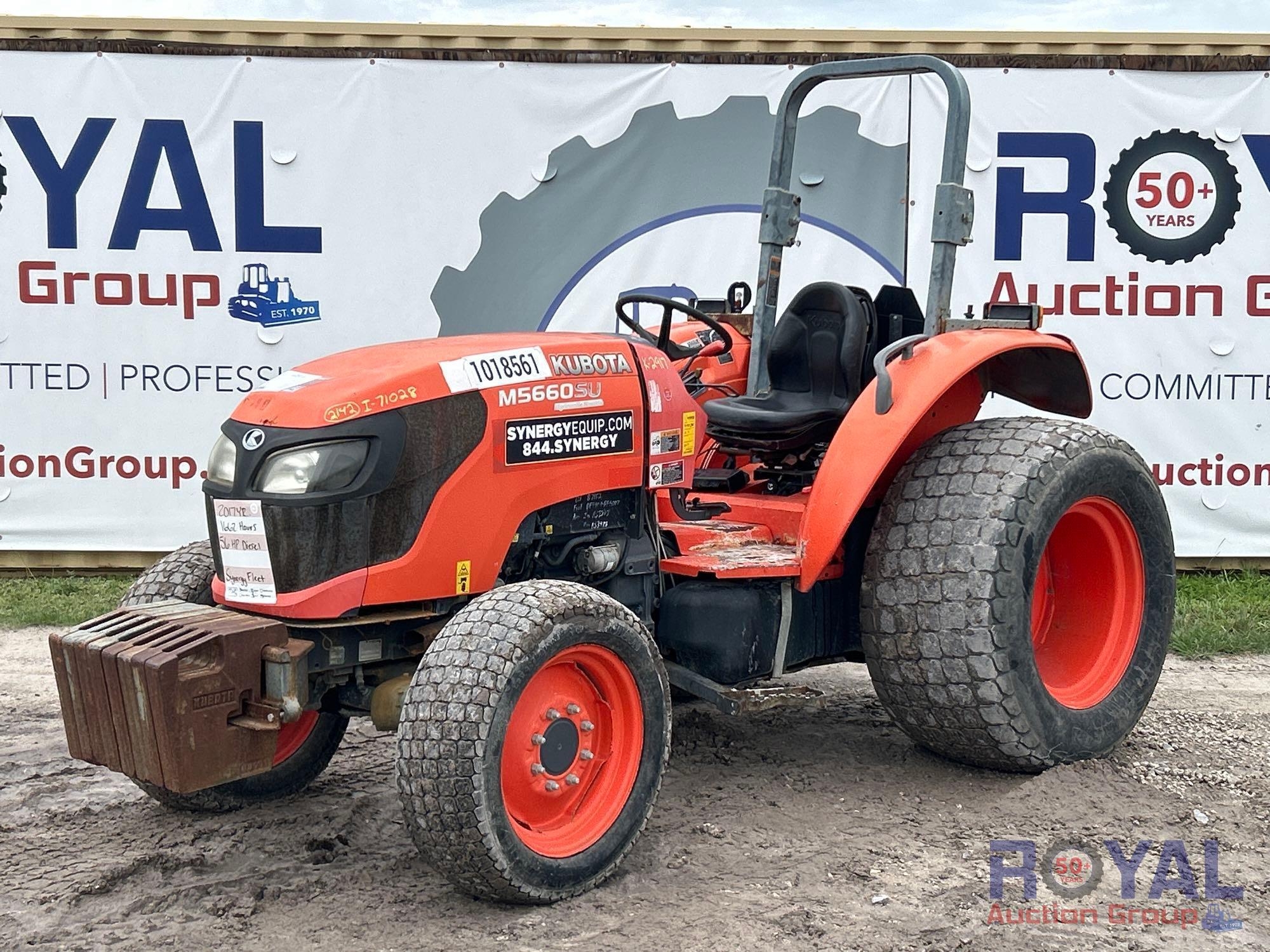 2017 Kubota M5660SU-D 4WD Utility Tractor (A46683)