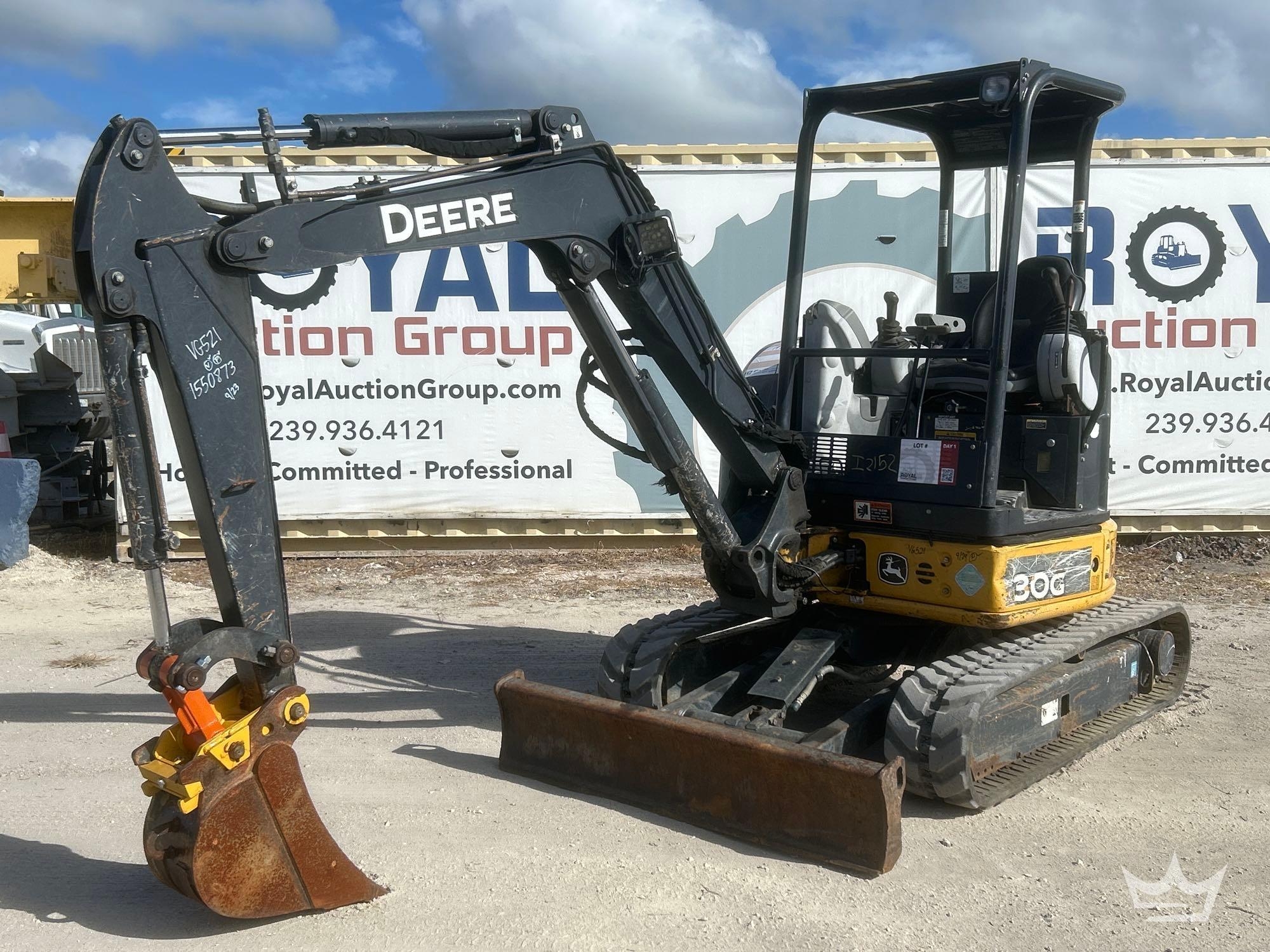 2018 John Deere 30G Mini Excavator (A59228)