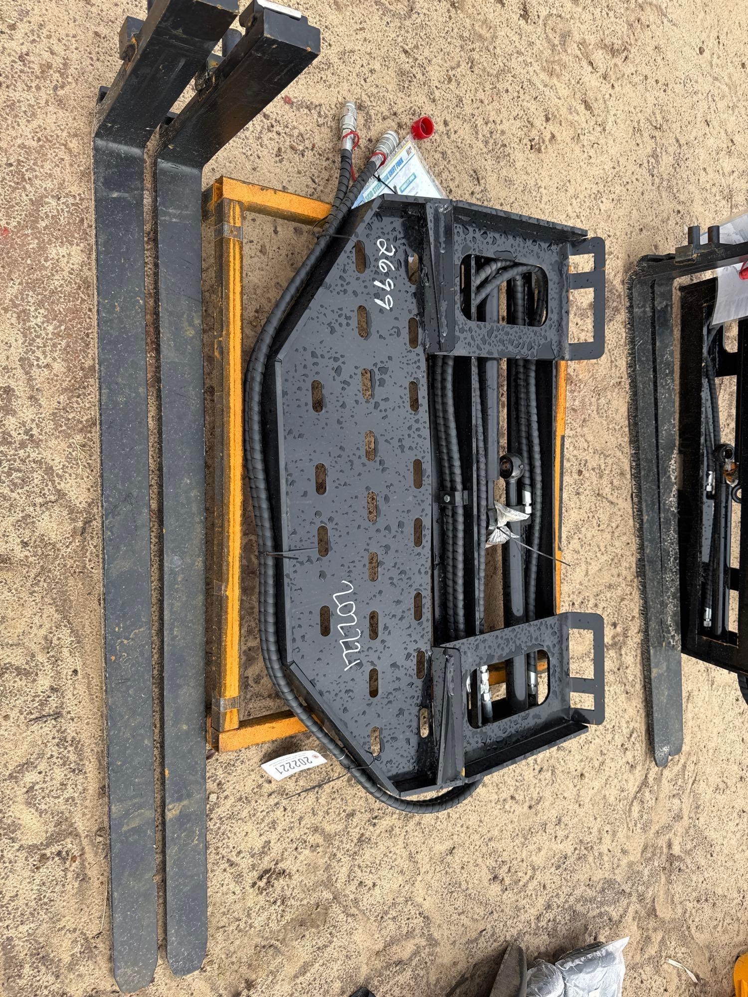 UNUSED FUTURE ST60 HYD SIDE SHIFT FORKS (A54757)