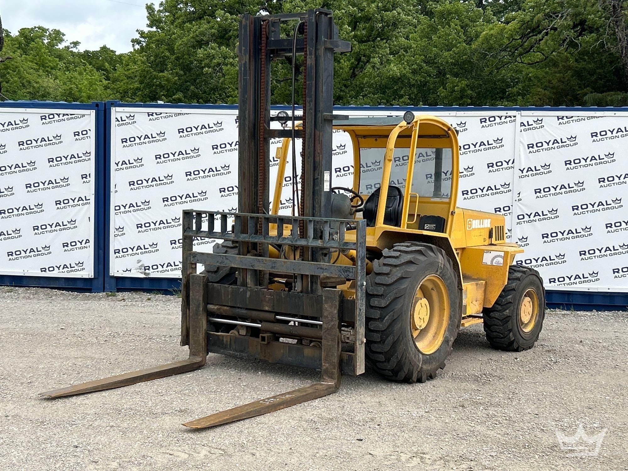 2010 Sellick S-100 10,000lb Rough Terrain Straight Mast Forklift (A68183)