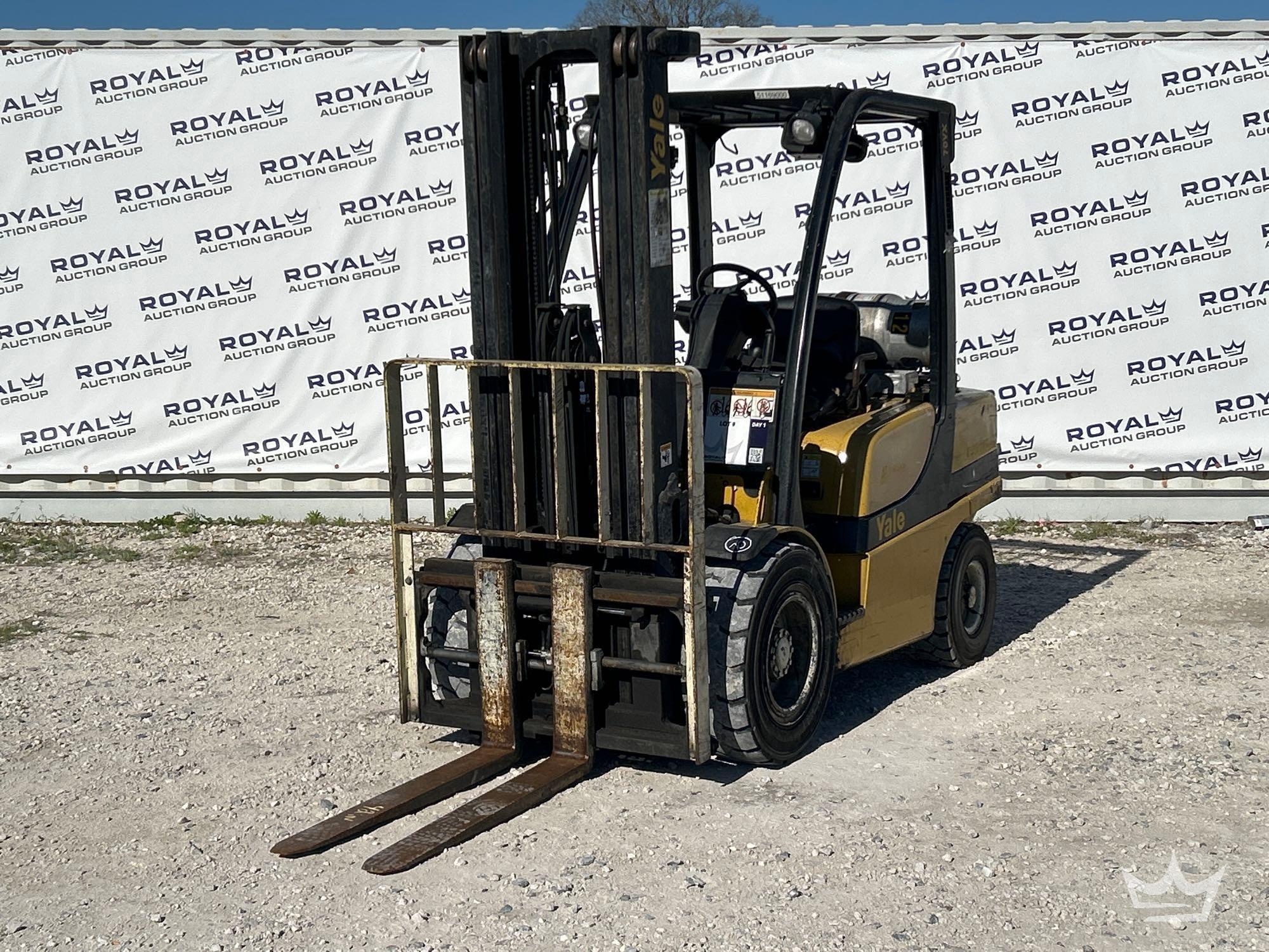 2008 Yale GLP070VXE 6,500lb Propane Forklift (A61572)
